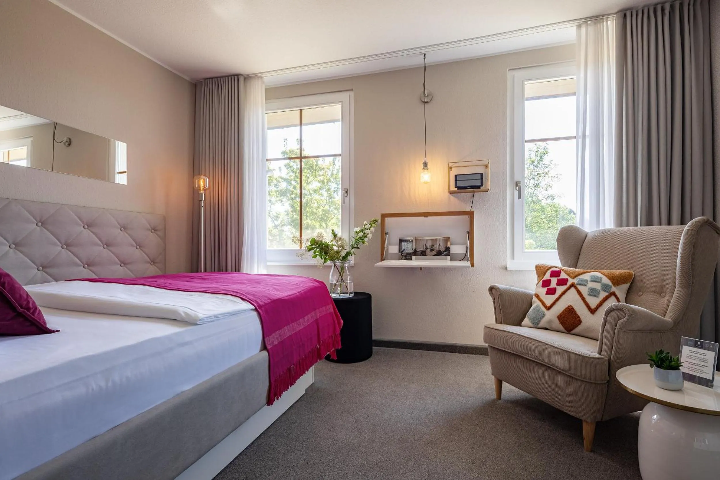 Bed in Ganter Hotel & Restaurant Mohren