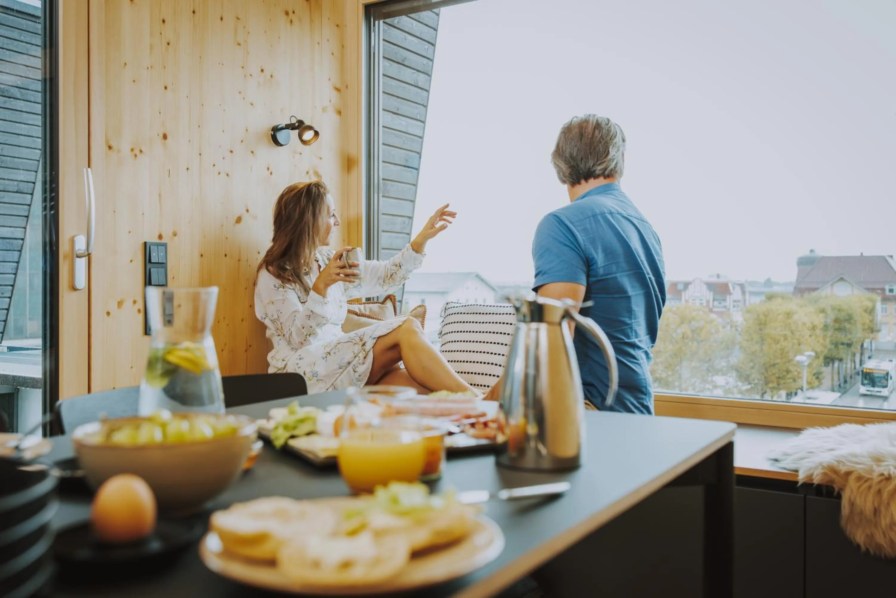 Dining area in Nordhäuser Fürstenhof & TinySky-Resort