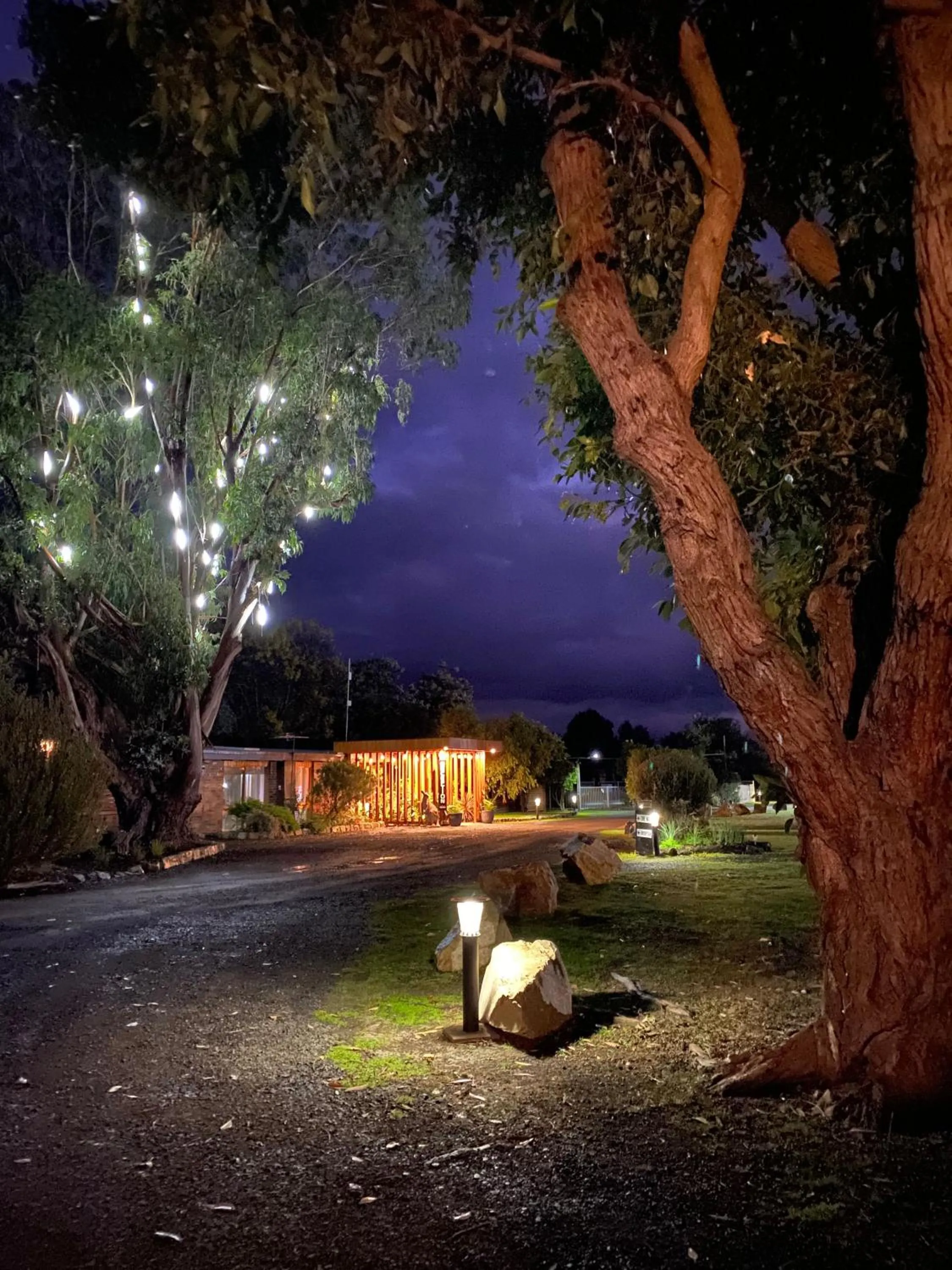 Night in Halls Haven Holiday Units