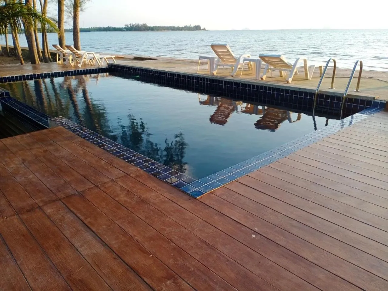 Pool view in The Chevalley Beach Resort
