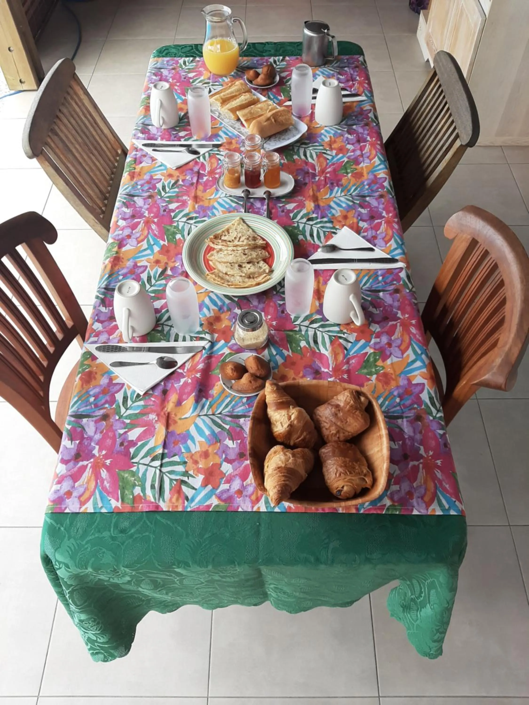 Continental breakfast in La kazanou