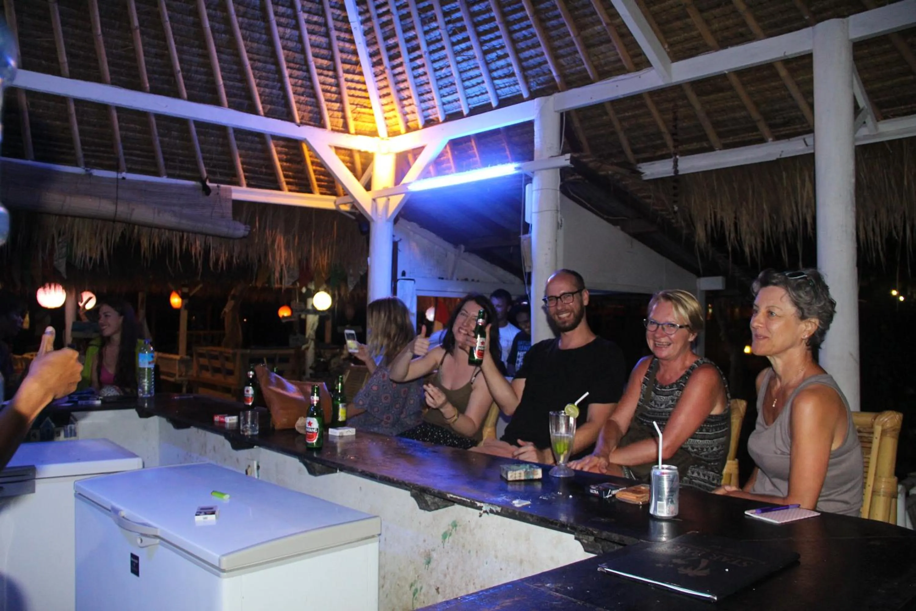 Family in Star Bar and Bungalows