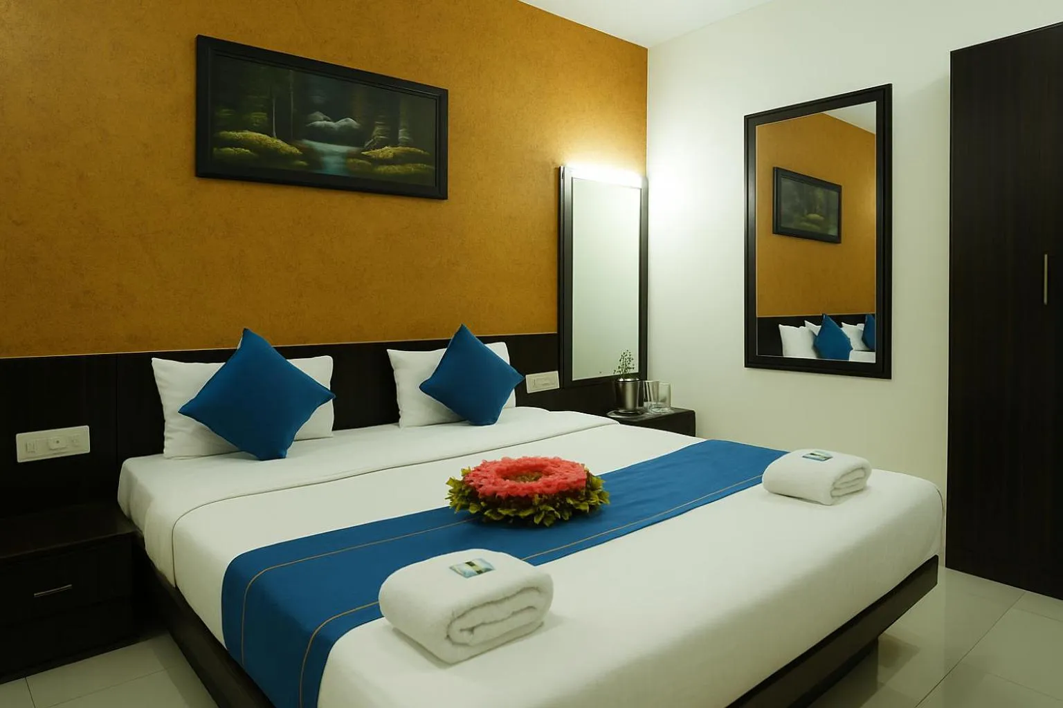 Bed in Hotel Avon International