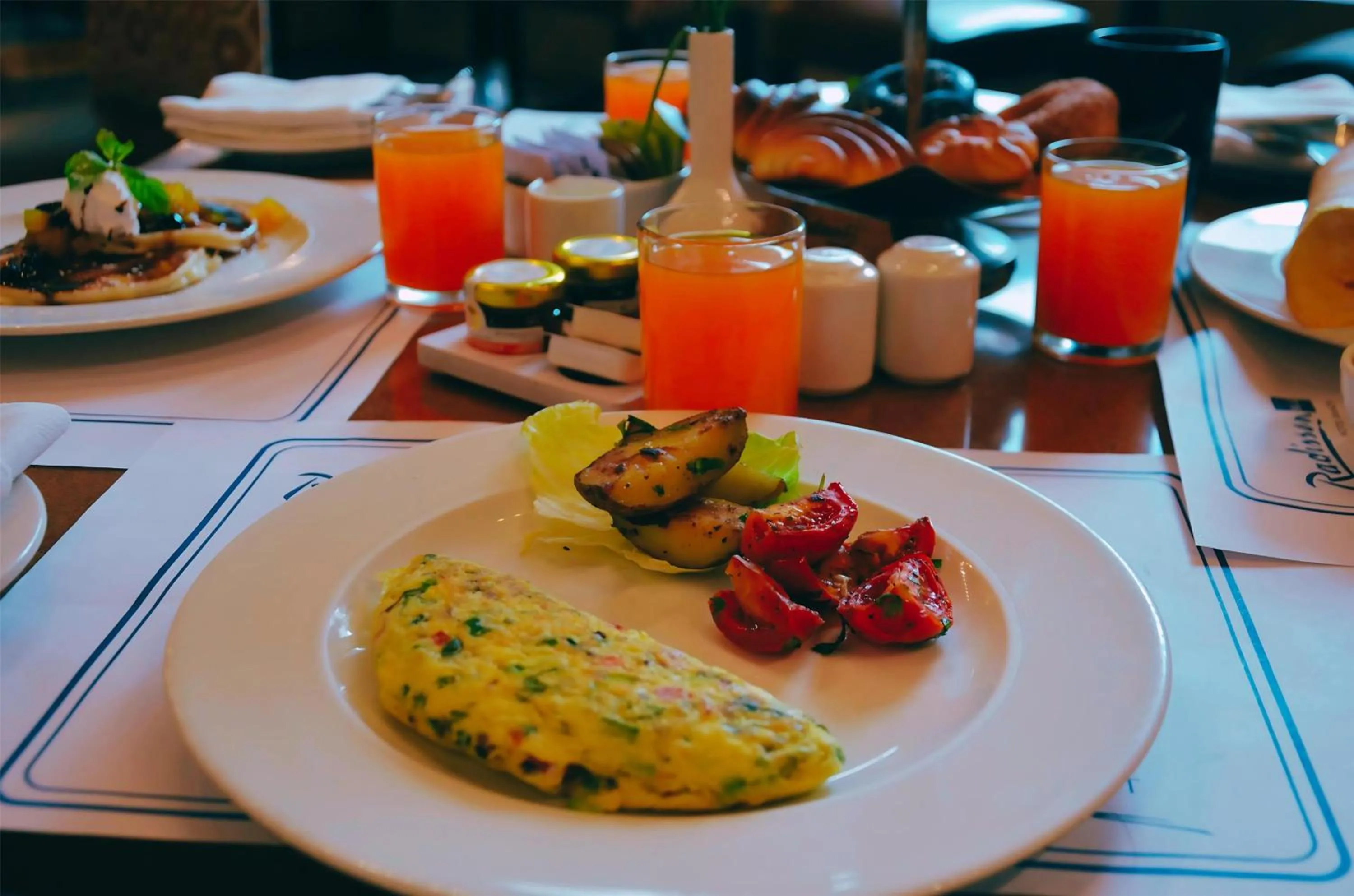 Breakfast in Radisson Blu Hotel Ranchi
