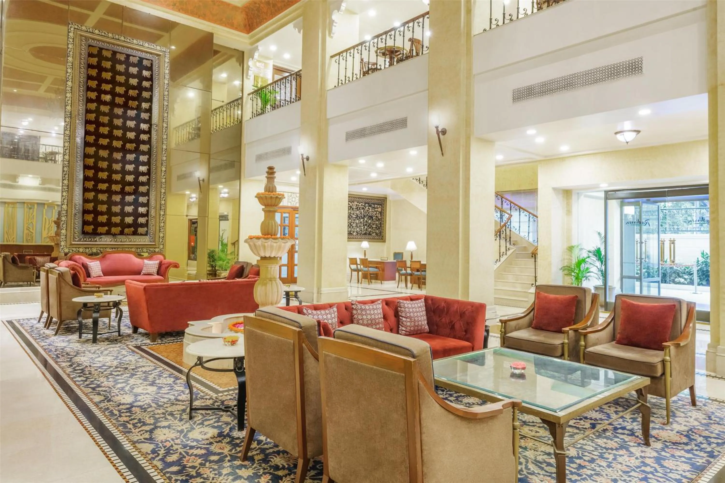 Lobby or reception in Radisson Hotel Varanasi