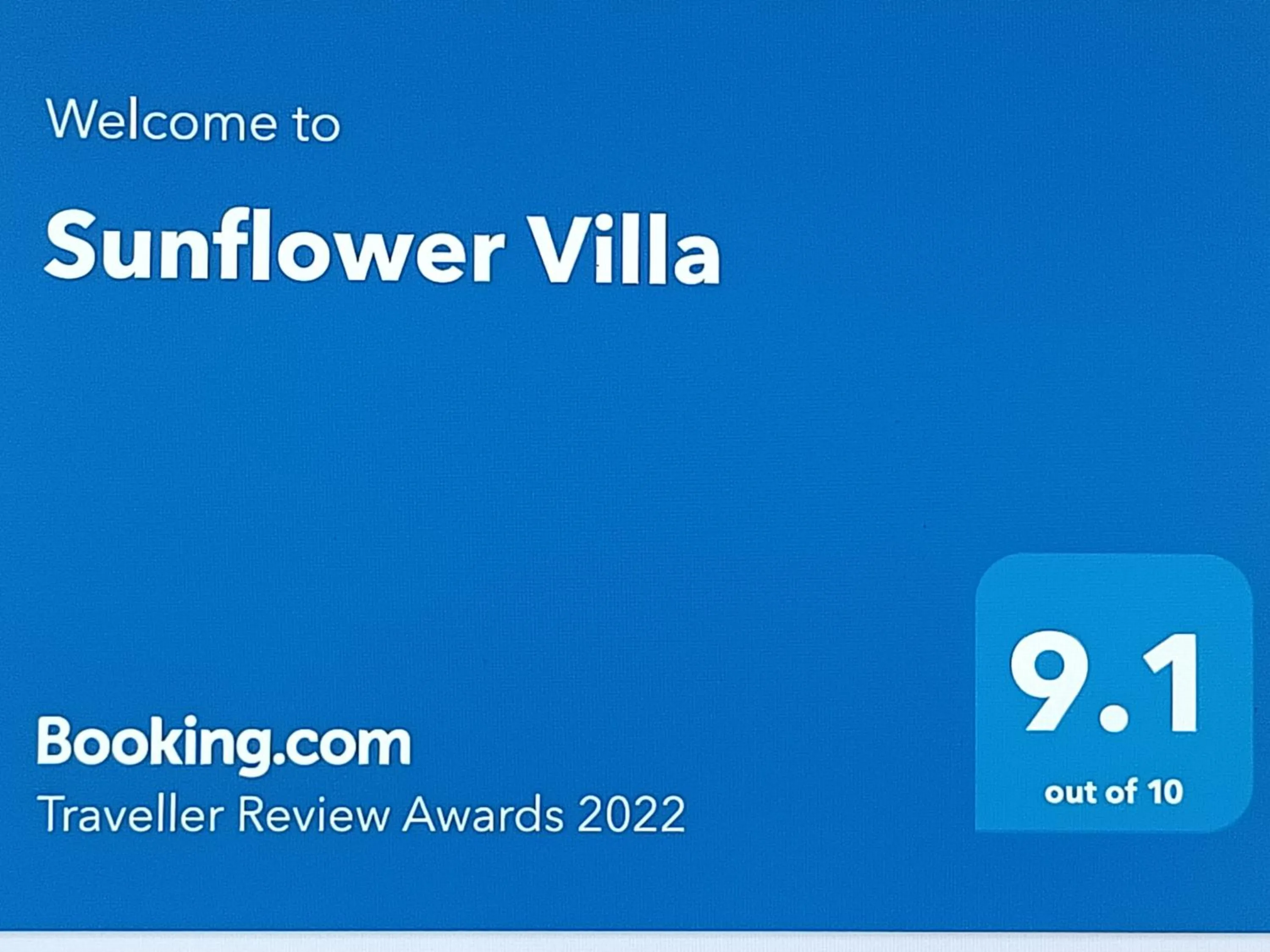 Certificate/Award in Sunflower Villa