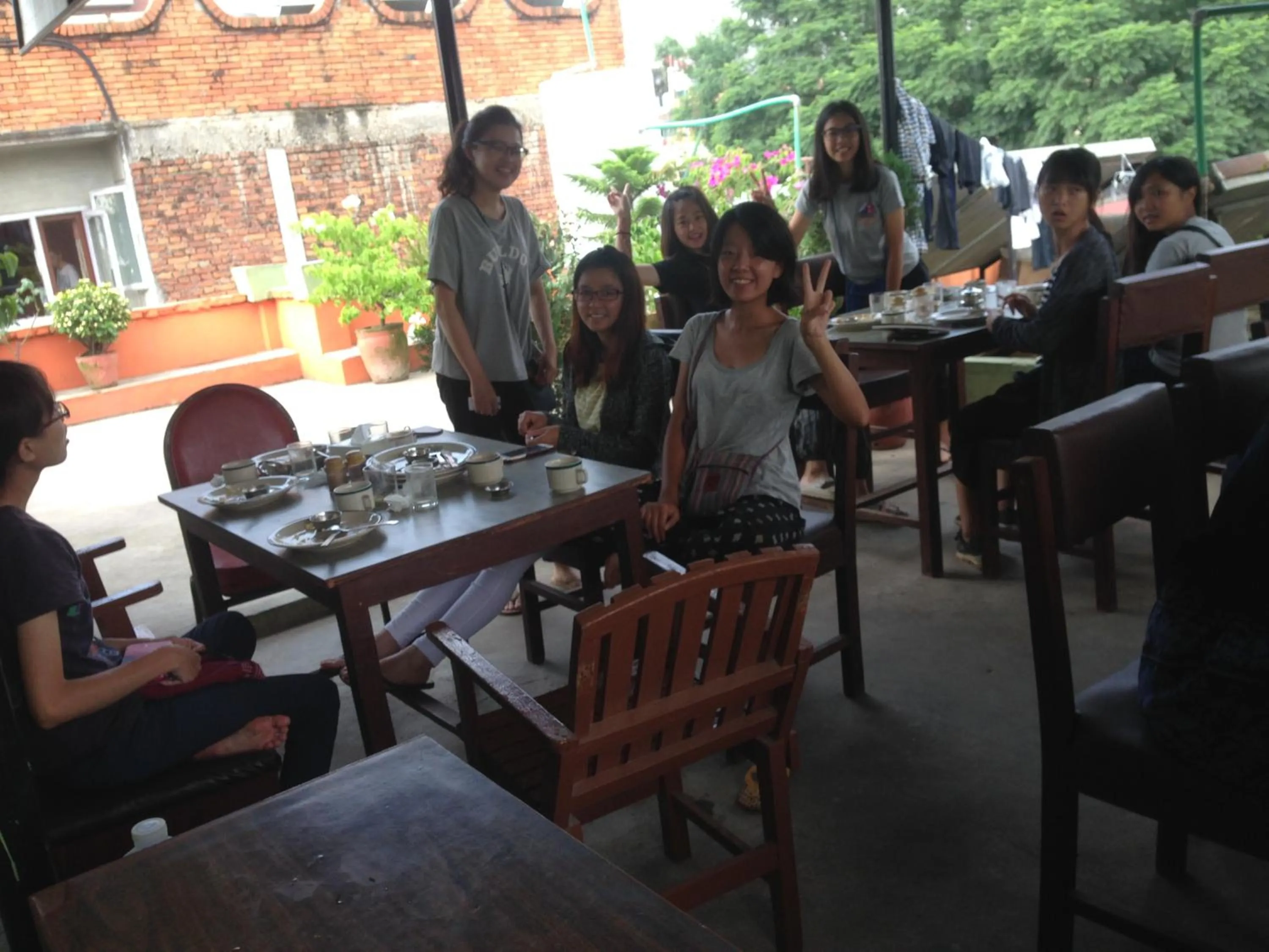 Breakfast in hotel Backpackers inn