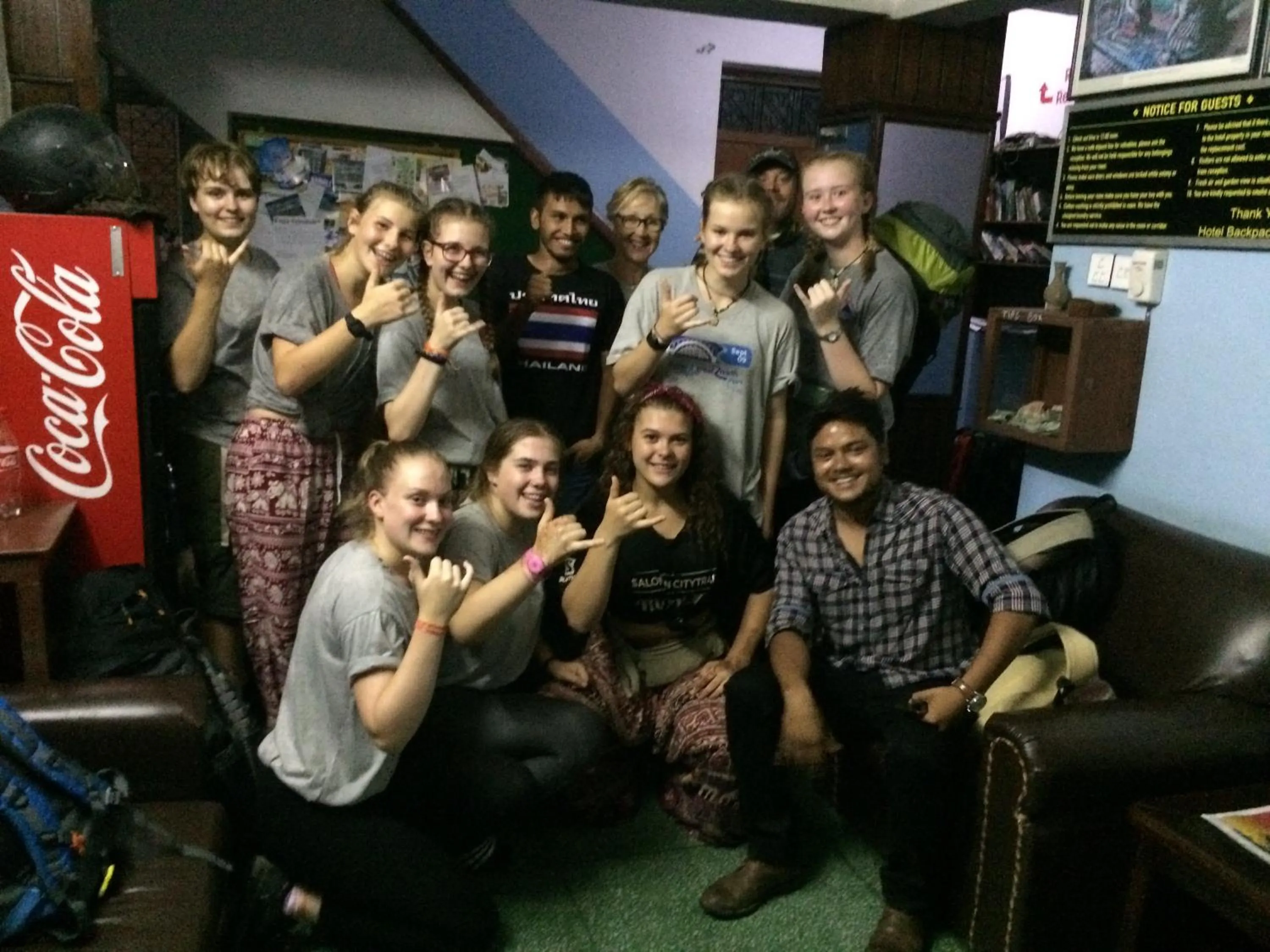 Breakfast in hotel Backpackers inn