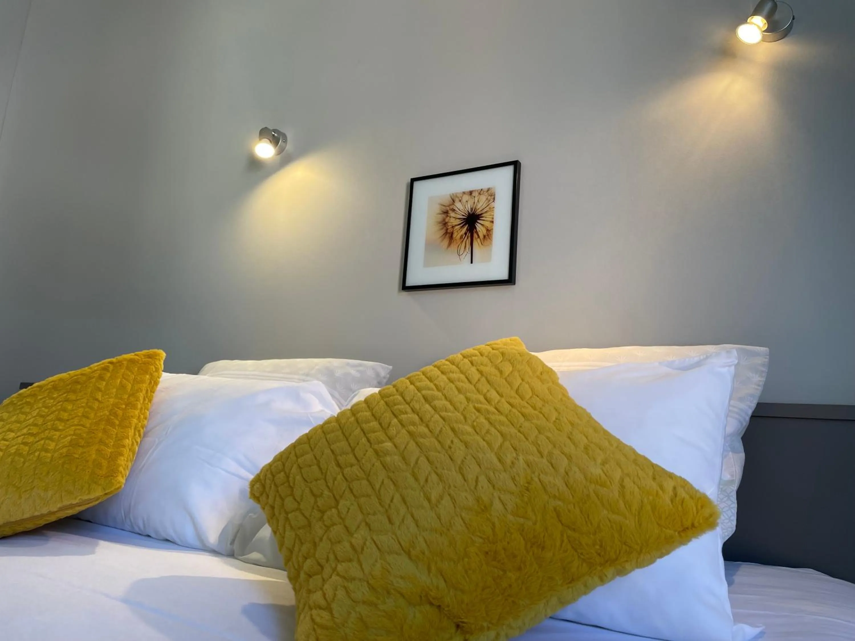 Bed in Logis Hôtel Castel de Mirambel