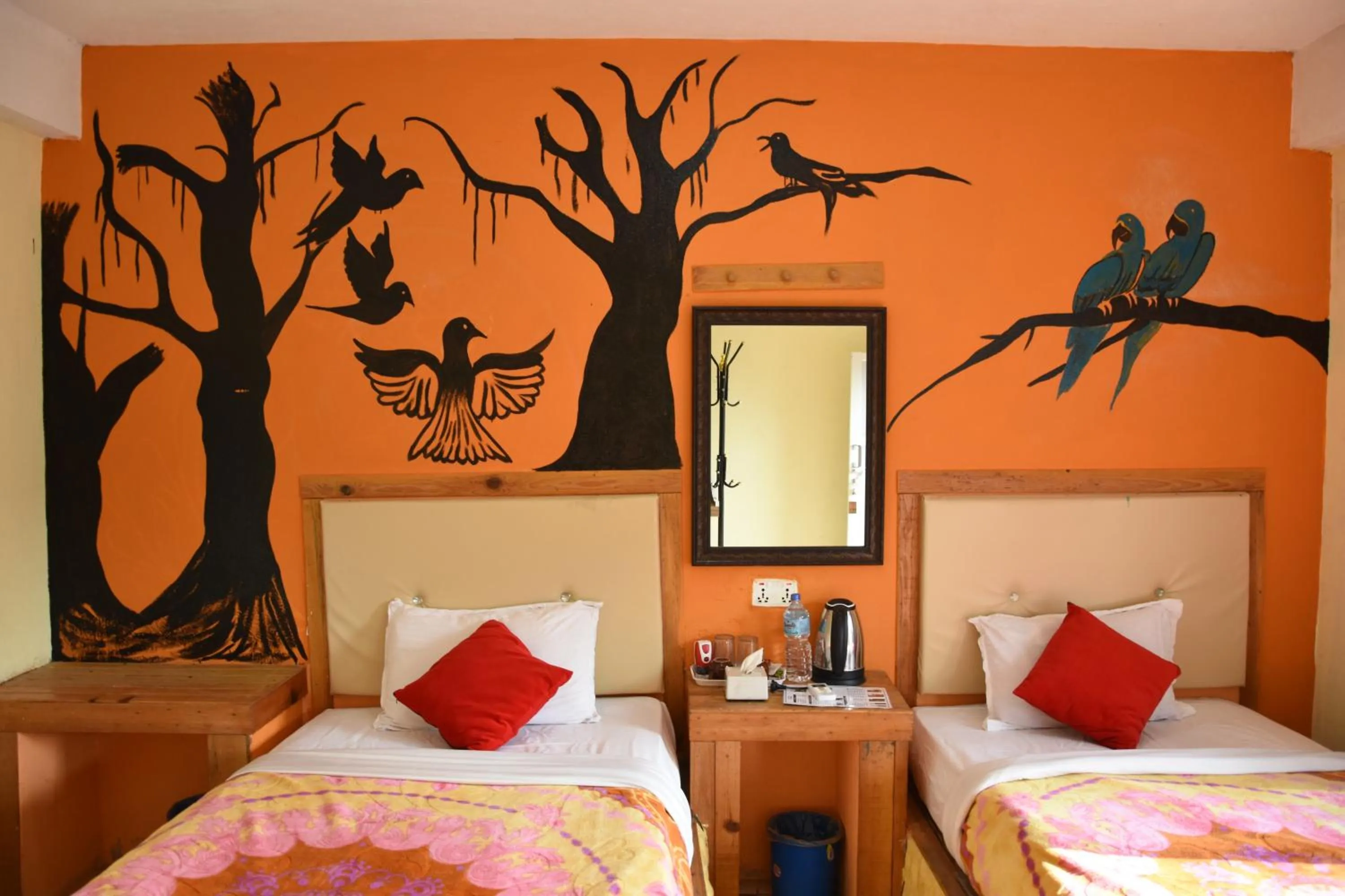 Bed in Hong Qi Hotel