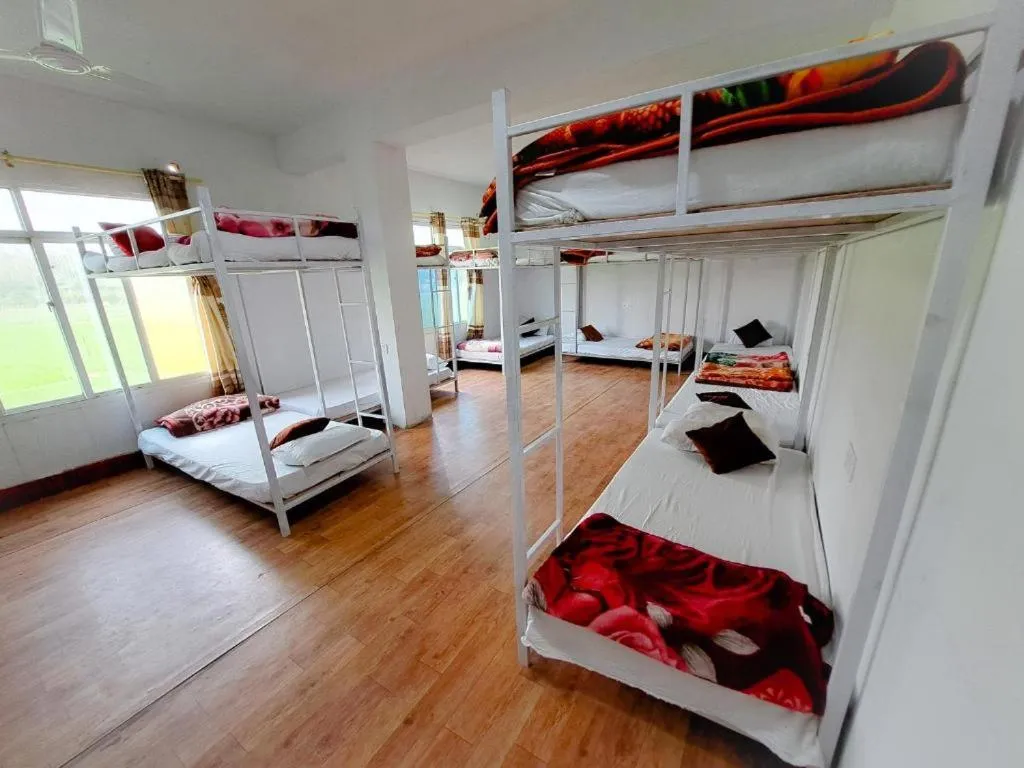 Bed in Hong Qi Hotel