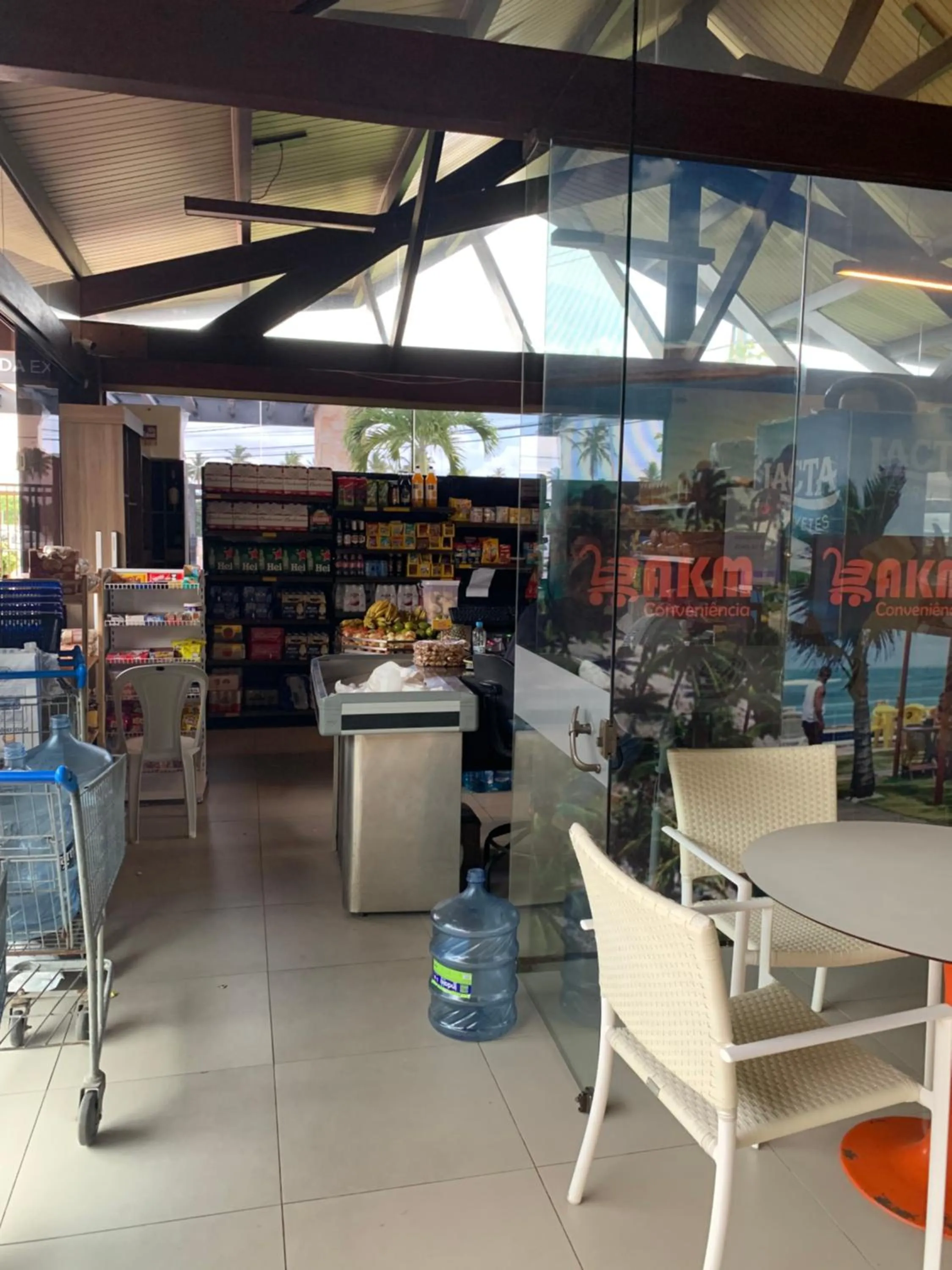 Lounge or bar in Flat Oka beach residence luxo