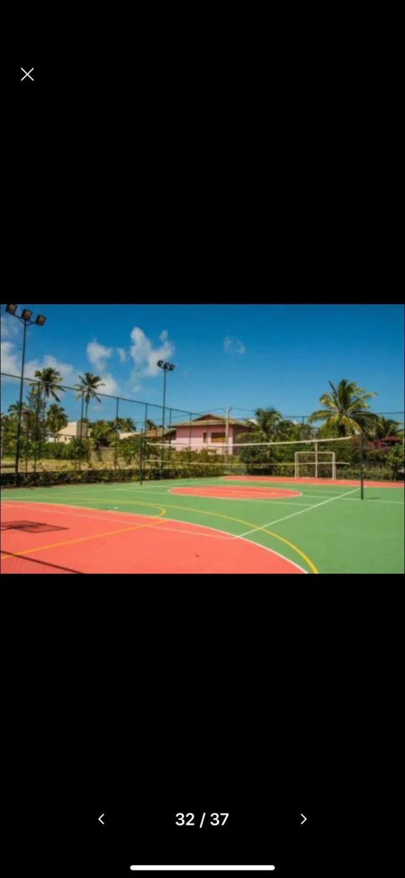 Garden view in Flat Oka beach residence luxo