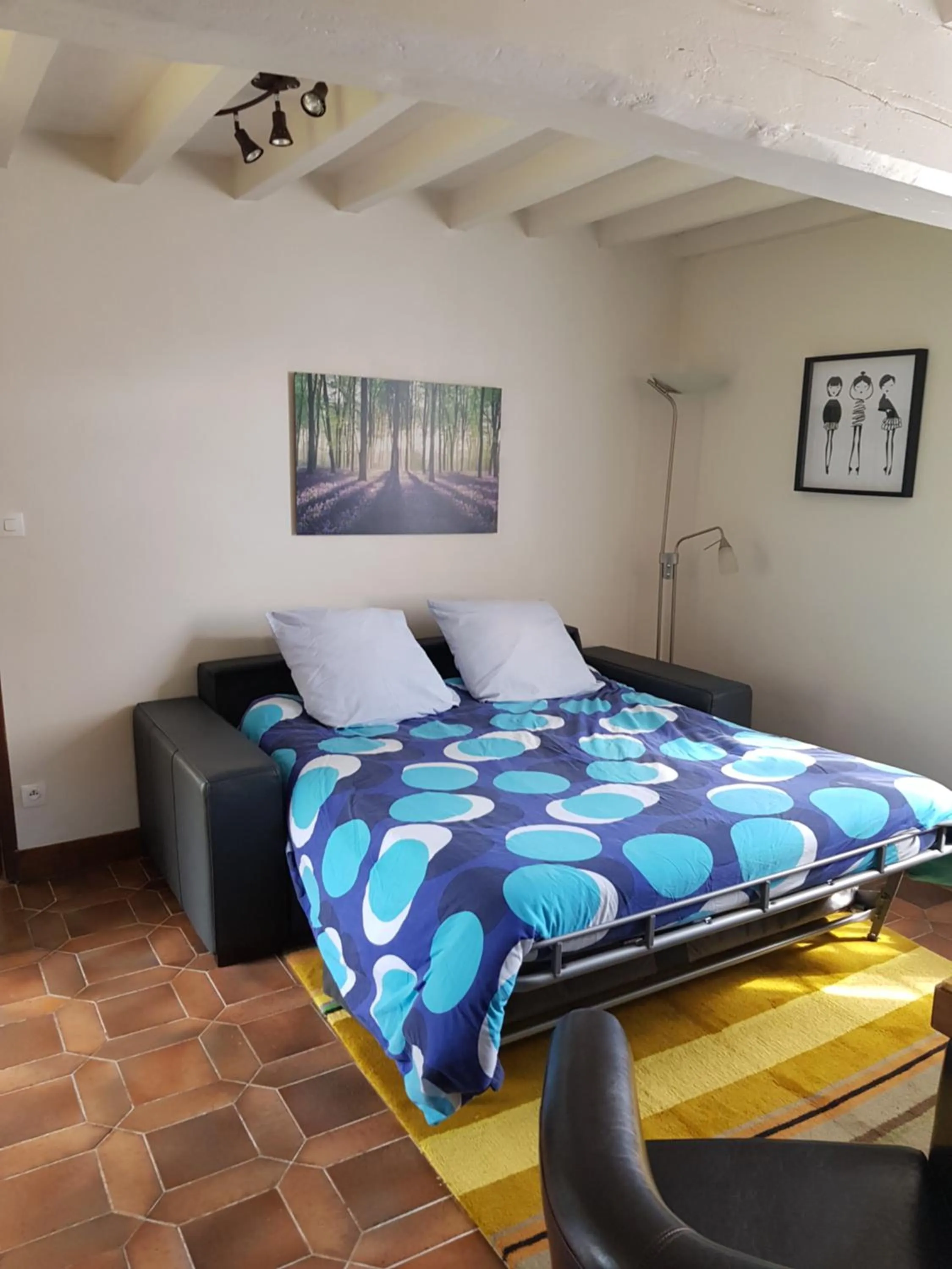 Living room, Bed in L'havre de Saint Germain