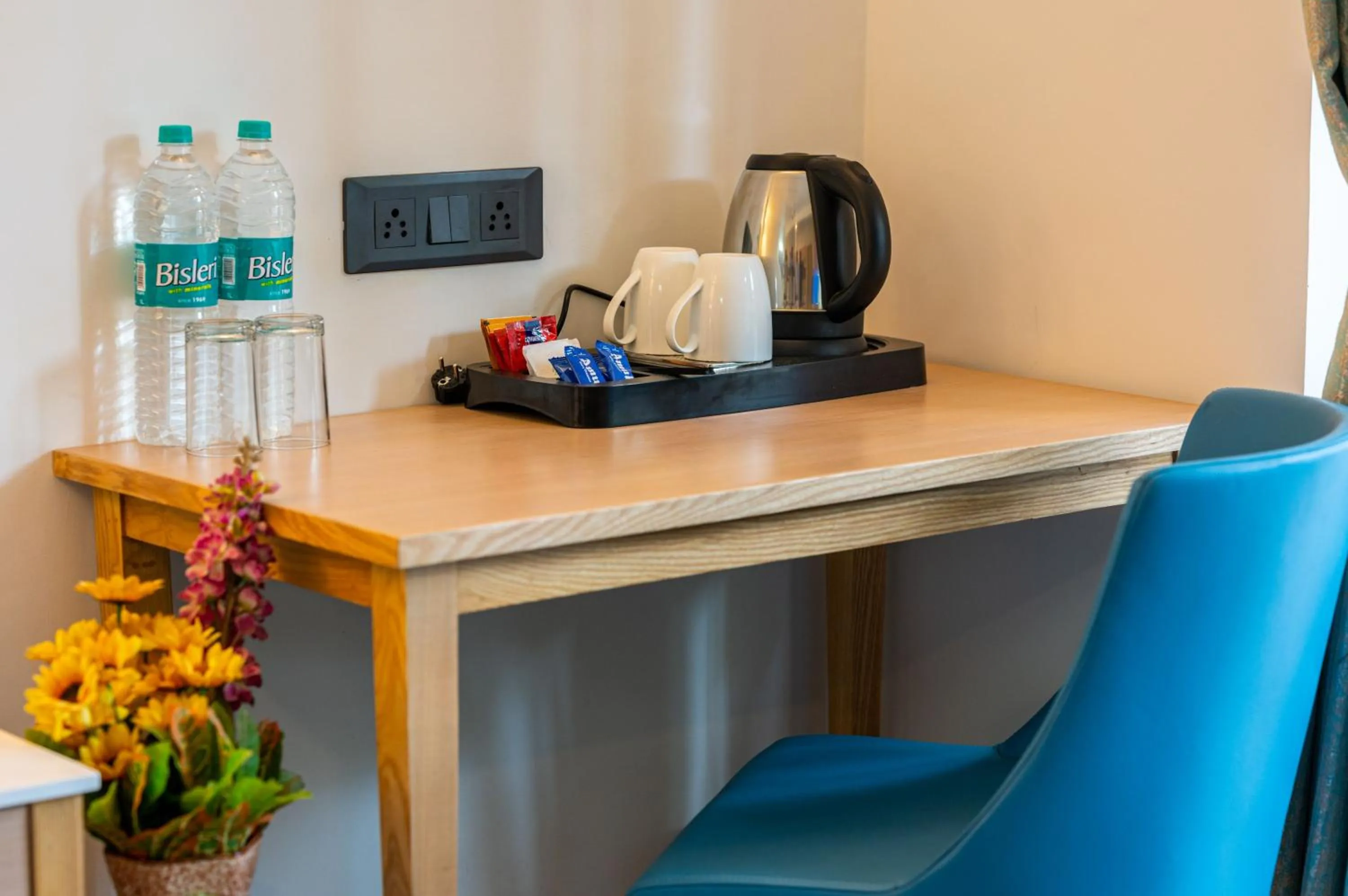 Coffee/tea facilities in Hotel Meraden Opus , Anjuna Beach Goa