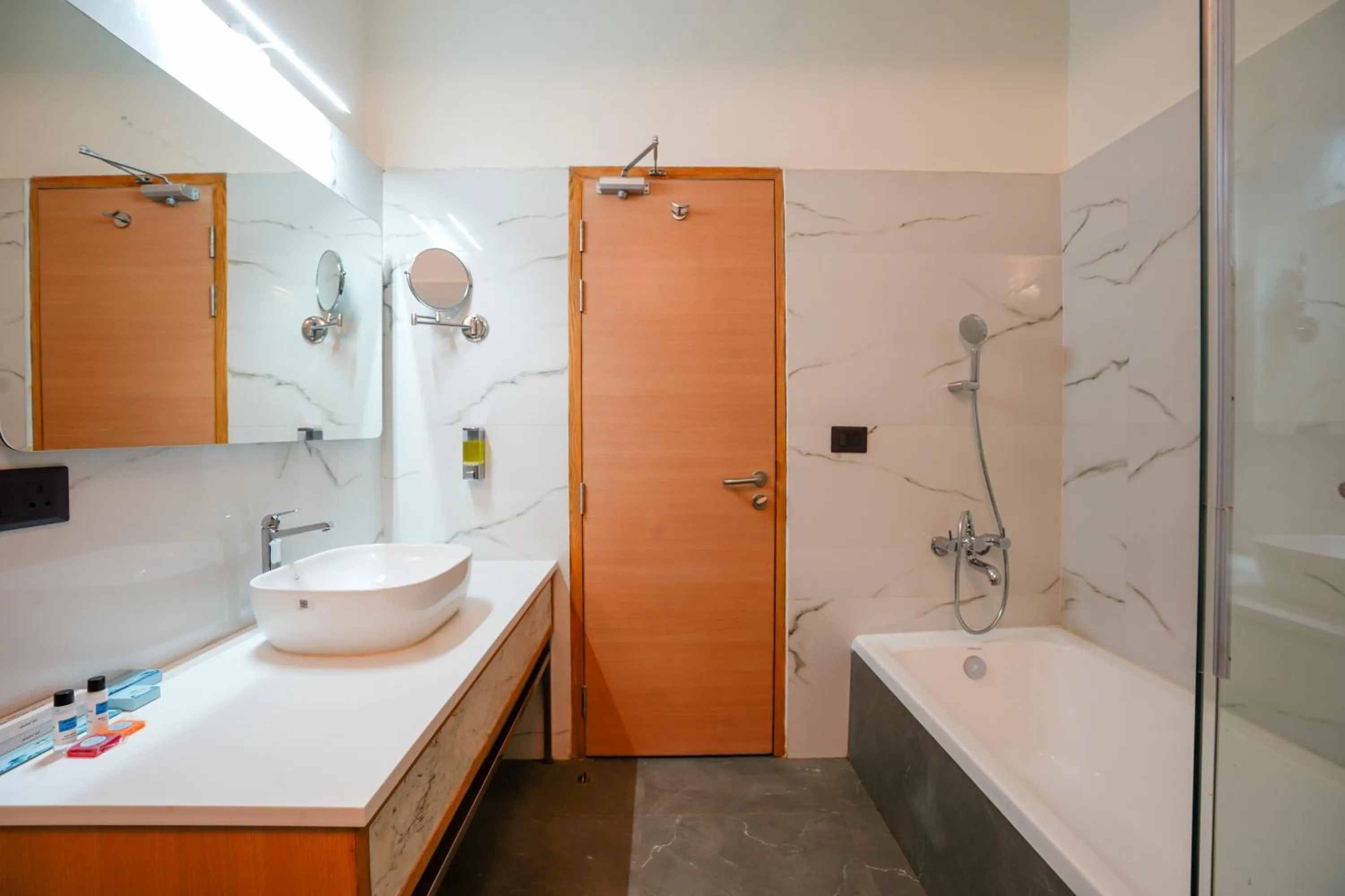 Shower in Hotel Meraden Opus , Anjuna Beach Goa