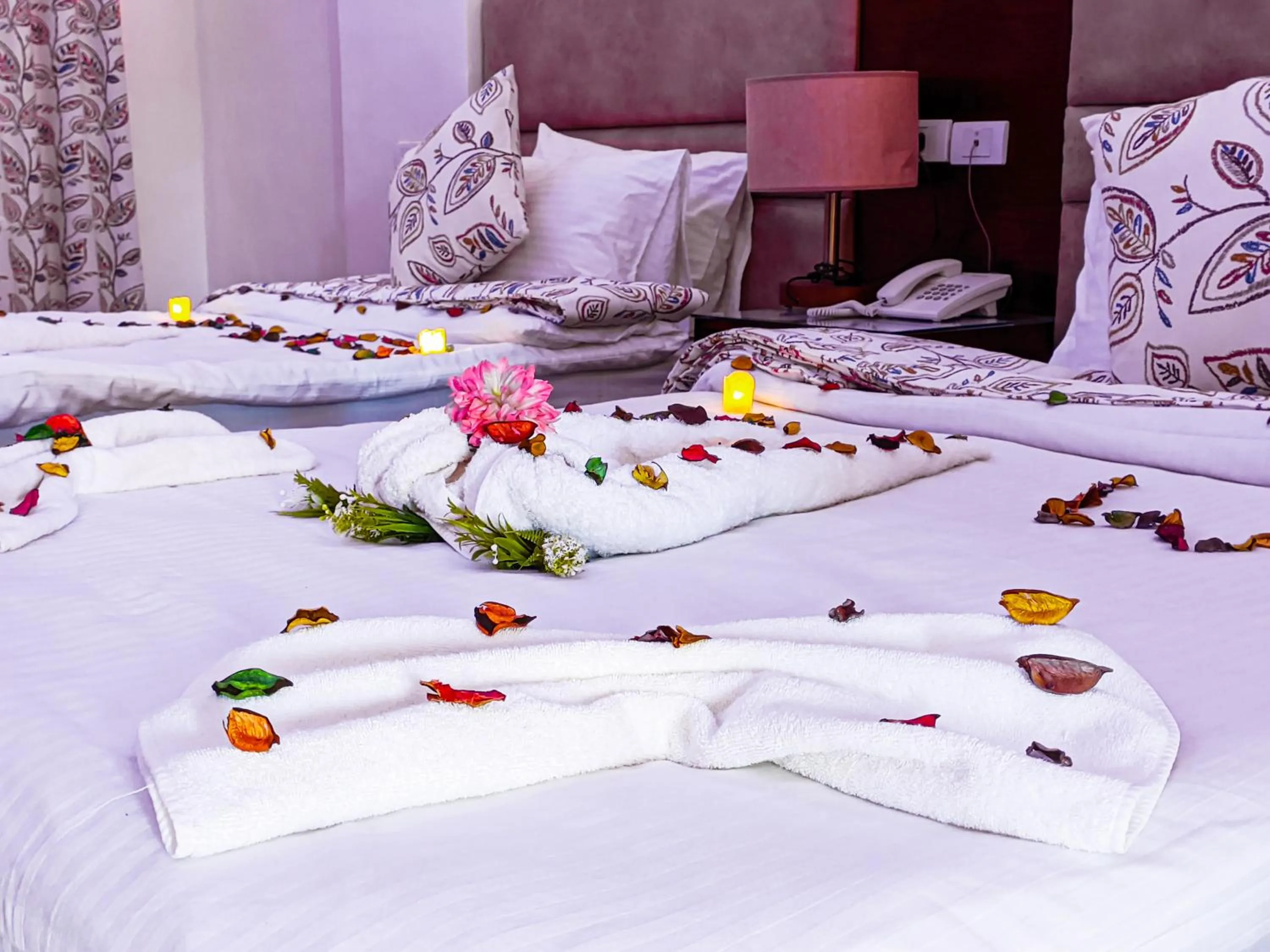 Bed in Jewel Matrouh Hotel