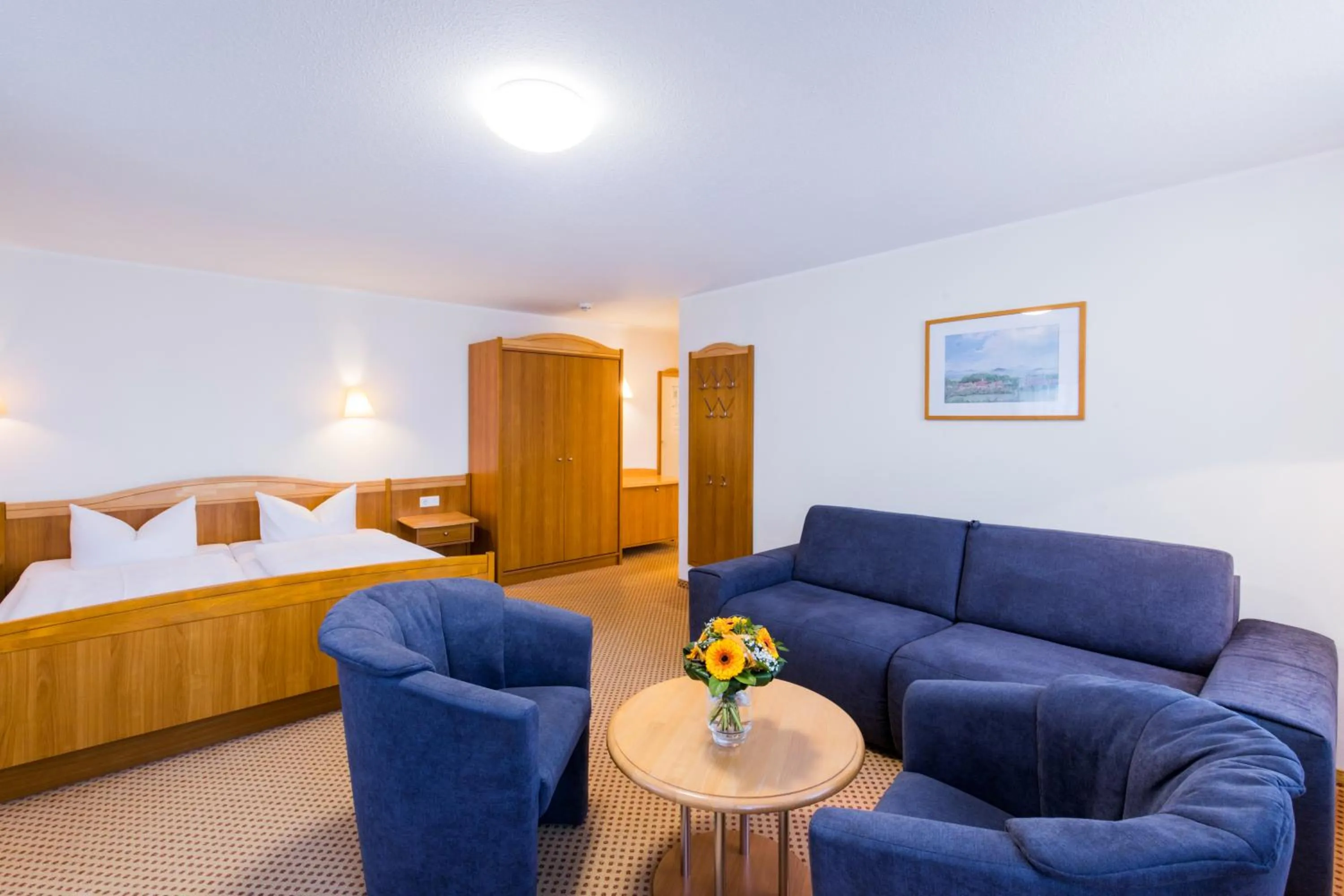 Seating area, Bed in Hubertusbaude