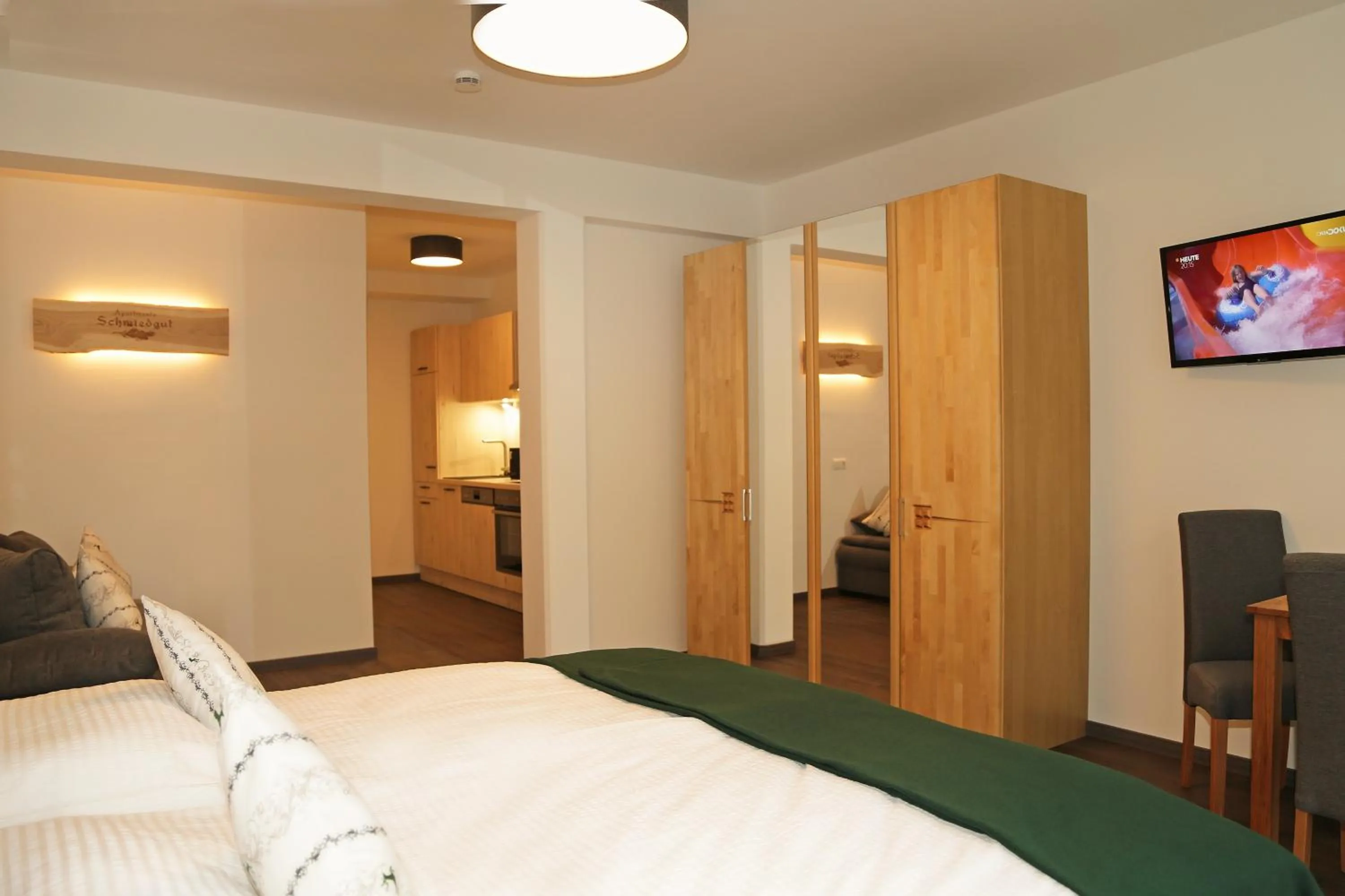 Photo of the whole room, Bed in Apartments Schmiedgut