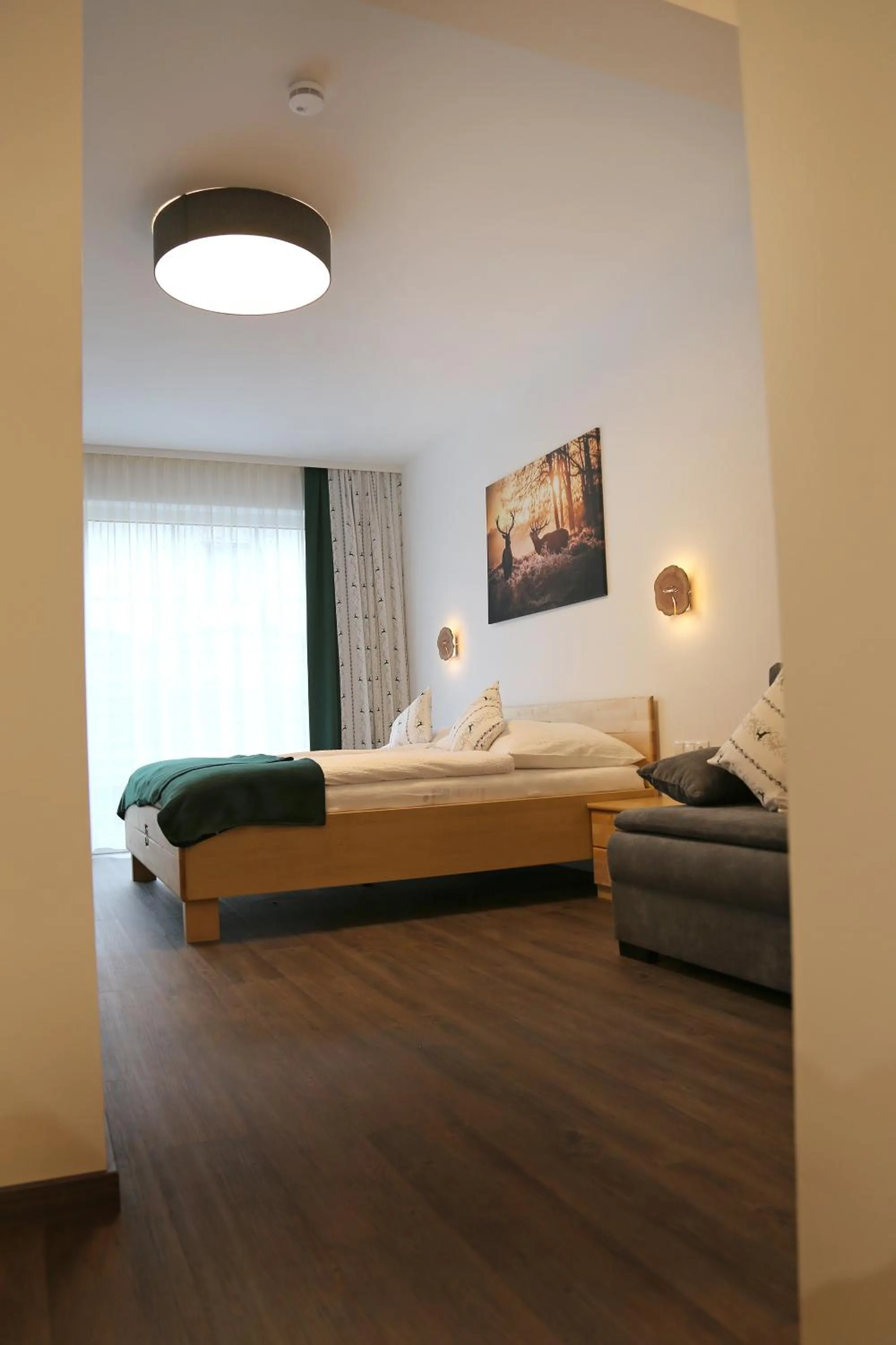 Bed in Apartments Schmiedgut