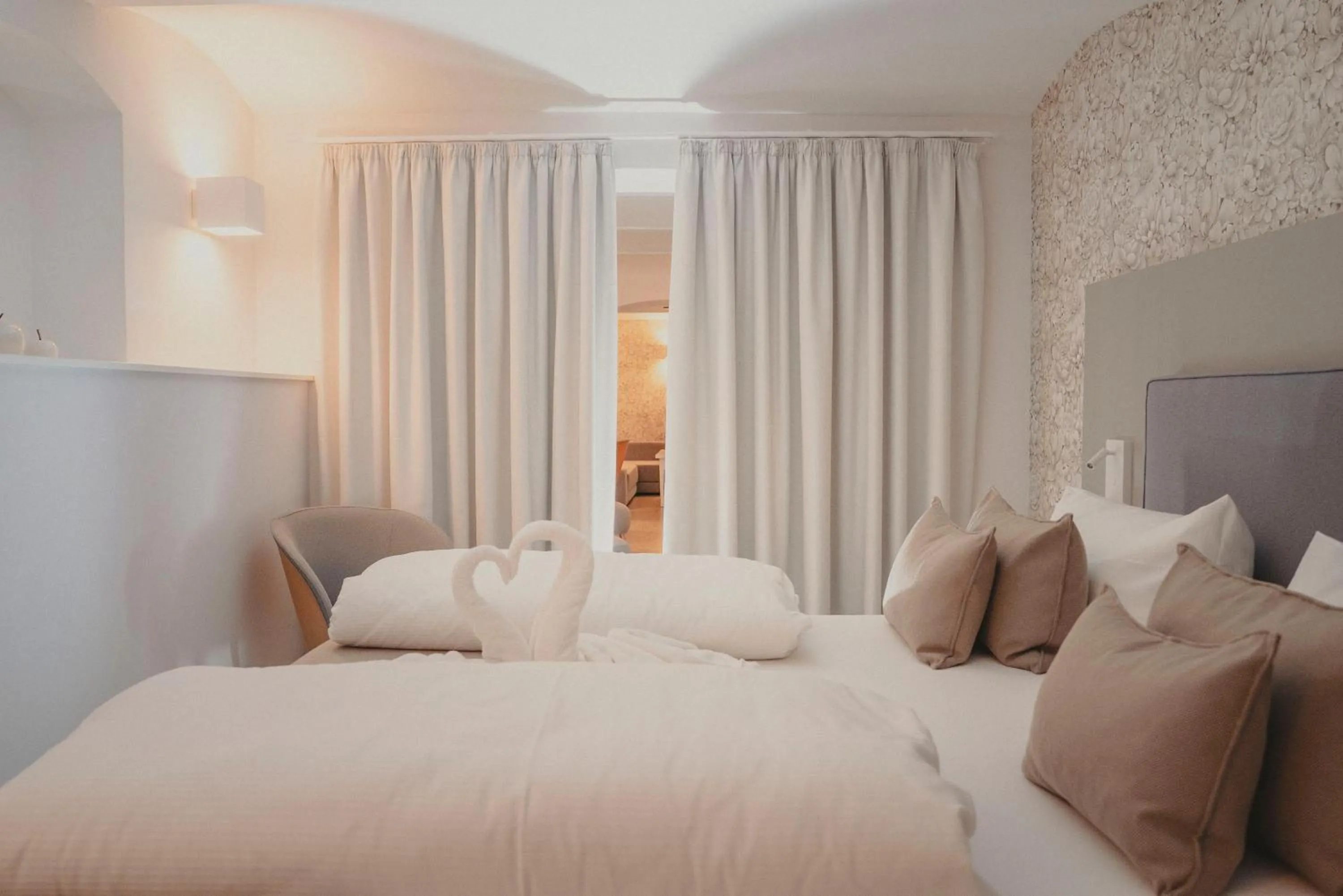 Bed in Hotelanlage Starick