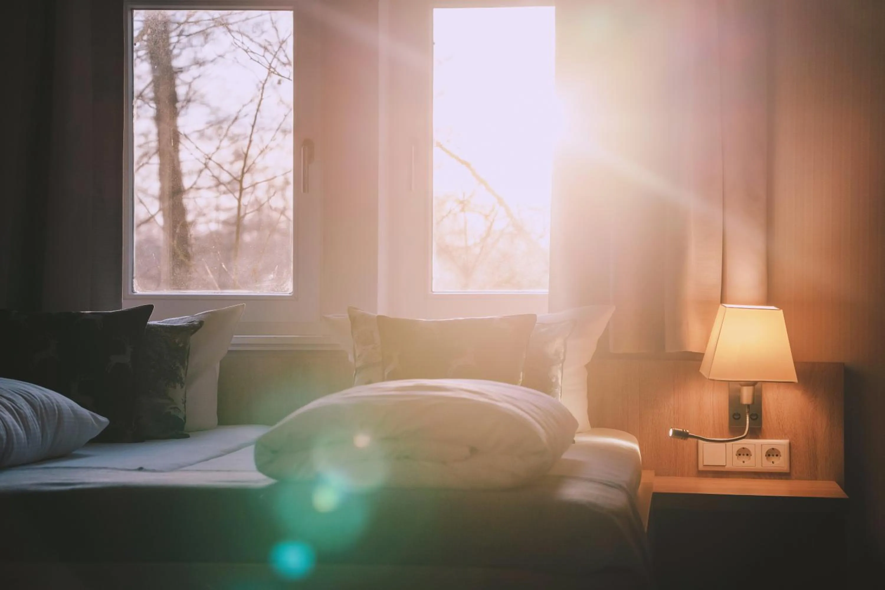 Bed in Hotelanlage Starick