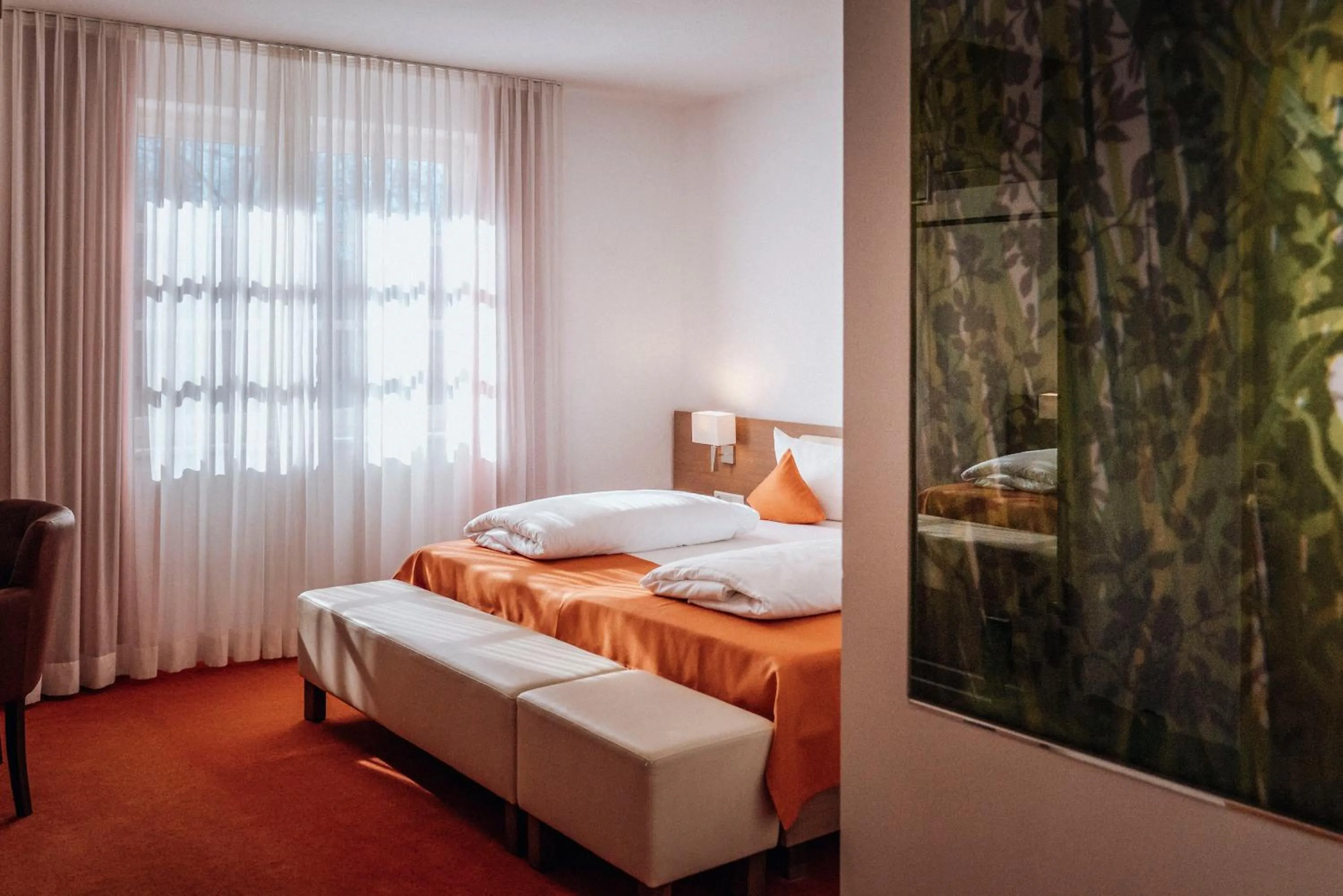 Bed in Hotelanlage Starick