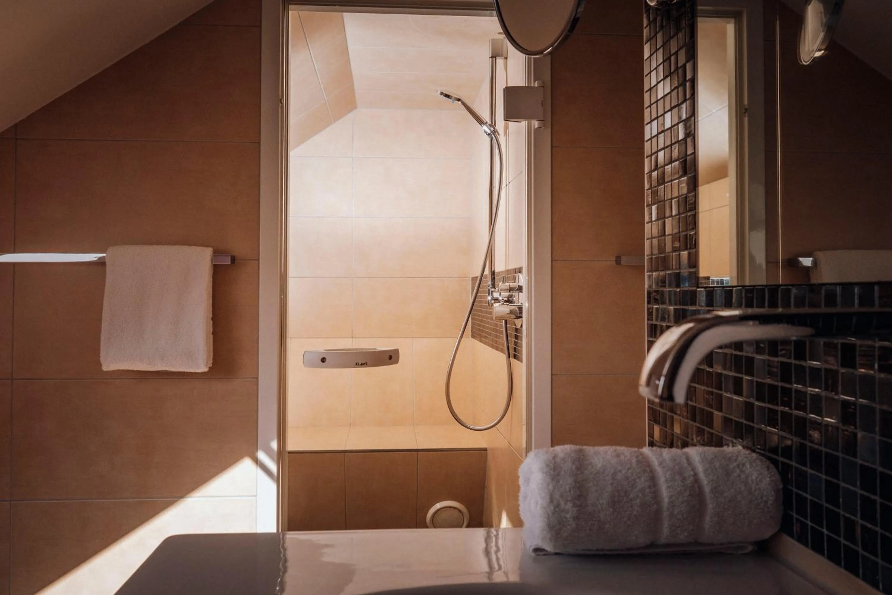 Shower in Hotelanlage Starick