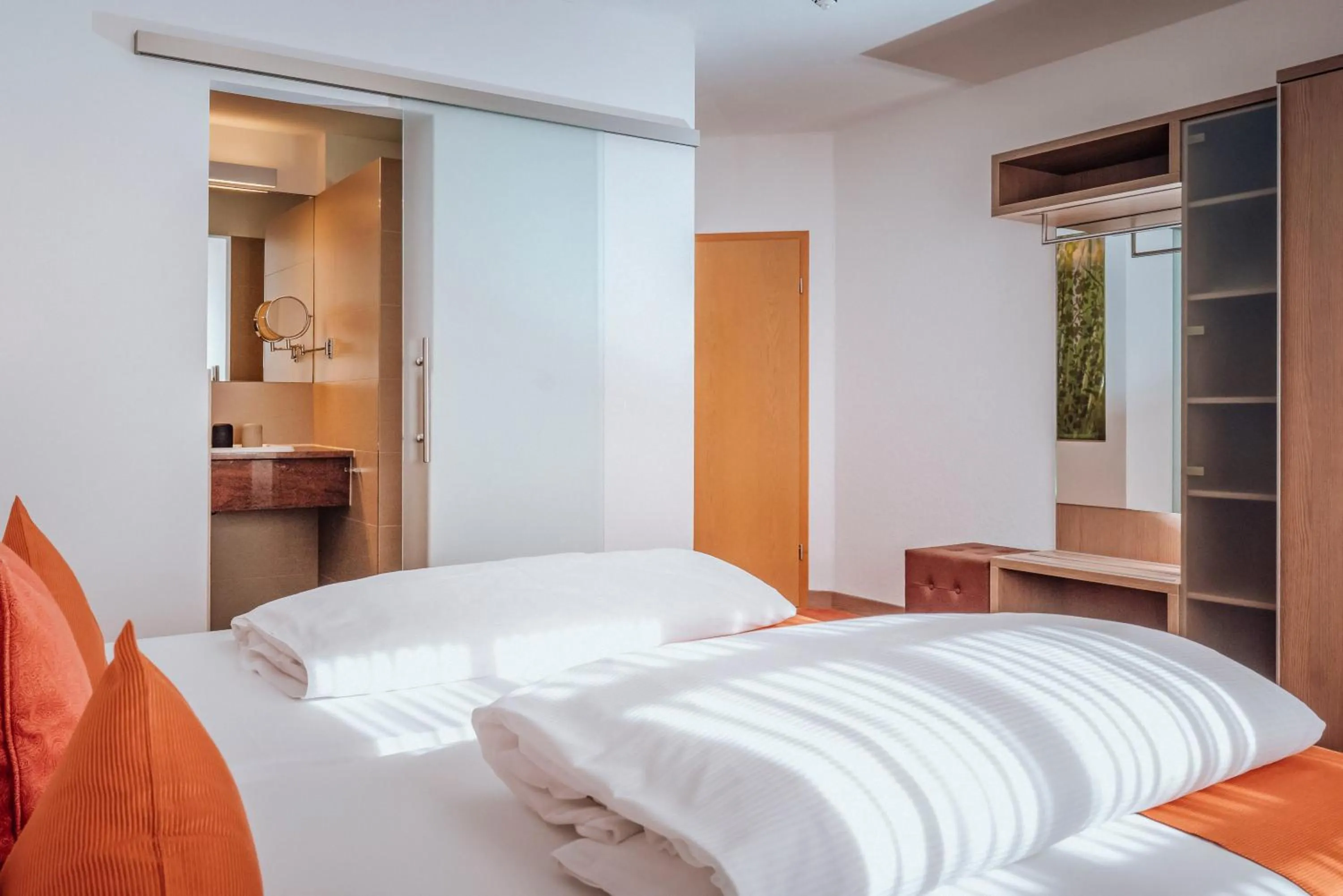 Bed in Hotelanlage Starick