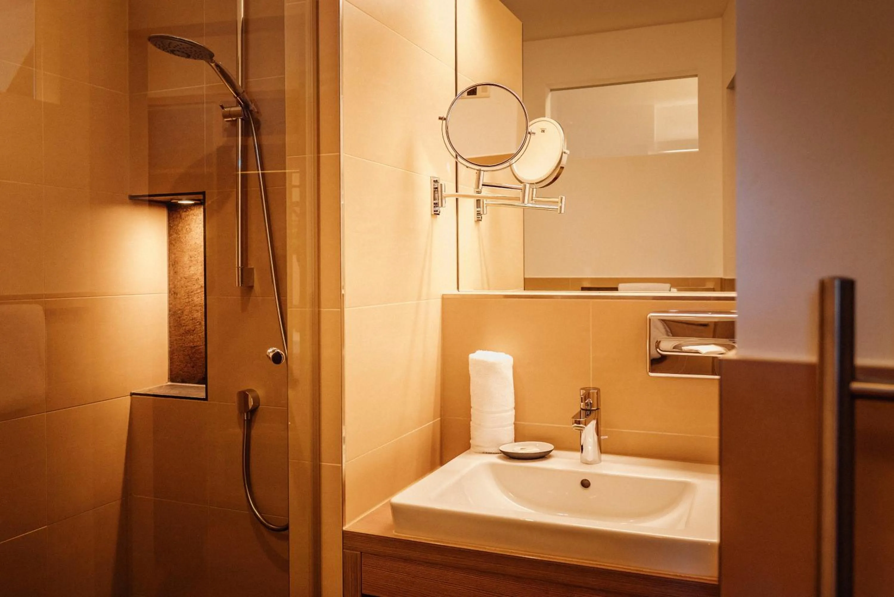 Shower in Hotelanlage Starick