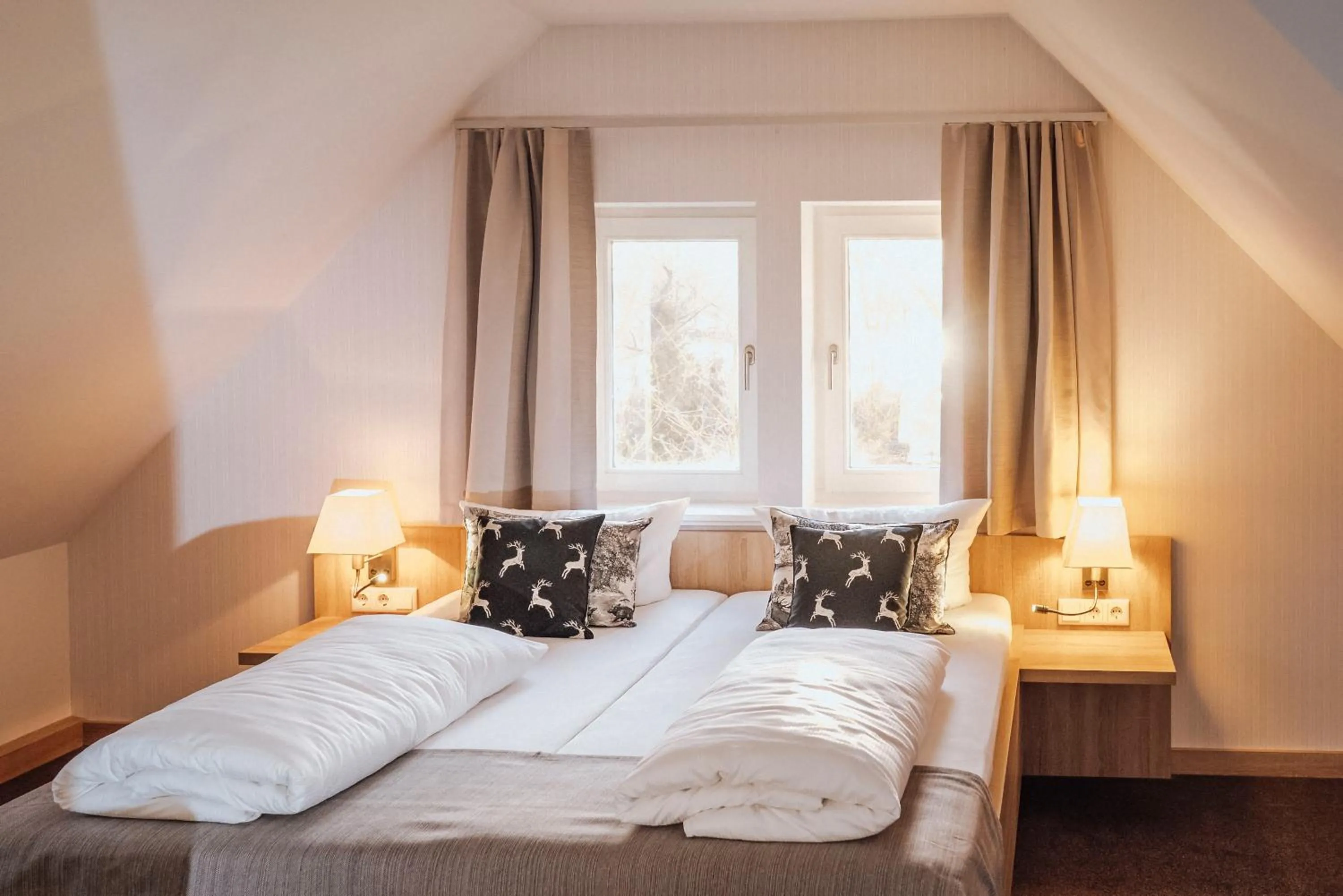 Bed in Hotelanlage Starick