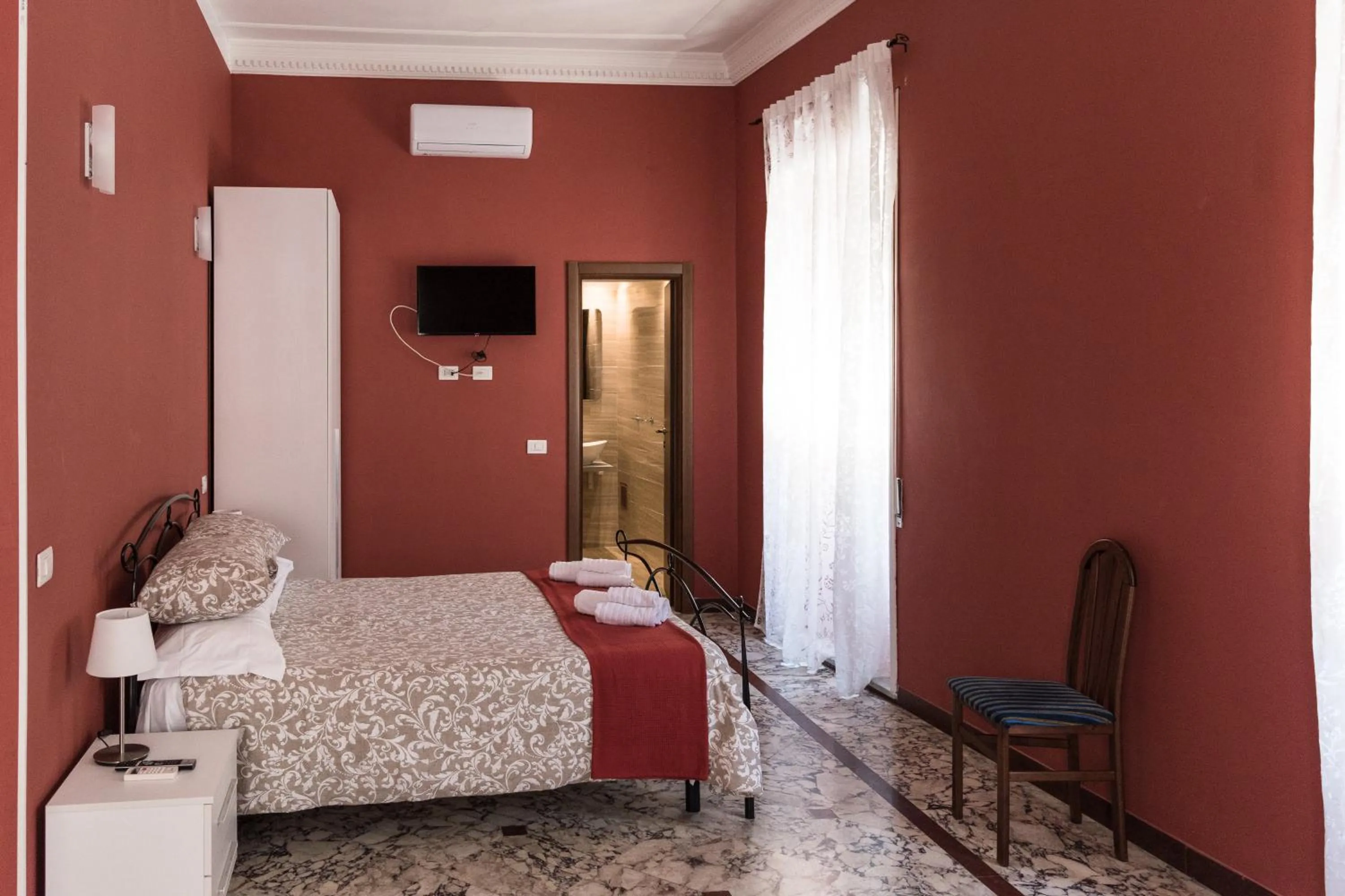 Bedroom, Bed in Antica Terrazza Frascati