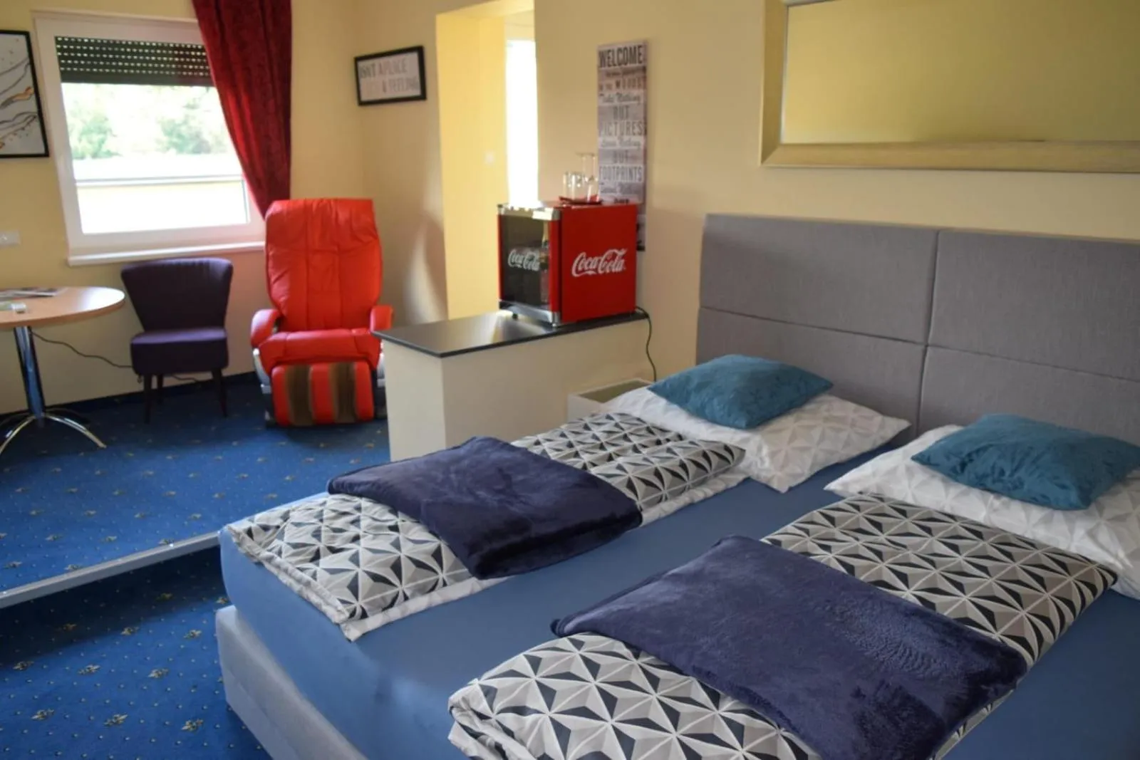 Bed in Hotel Restaurant Hesch