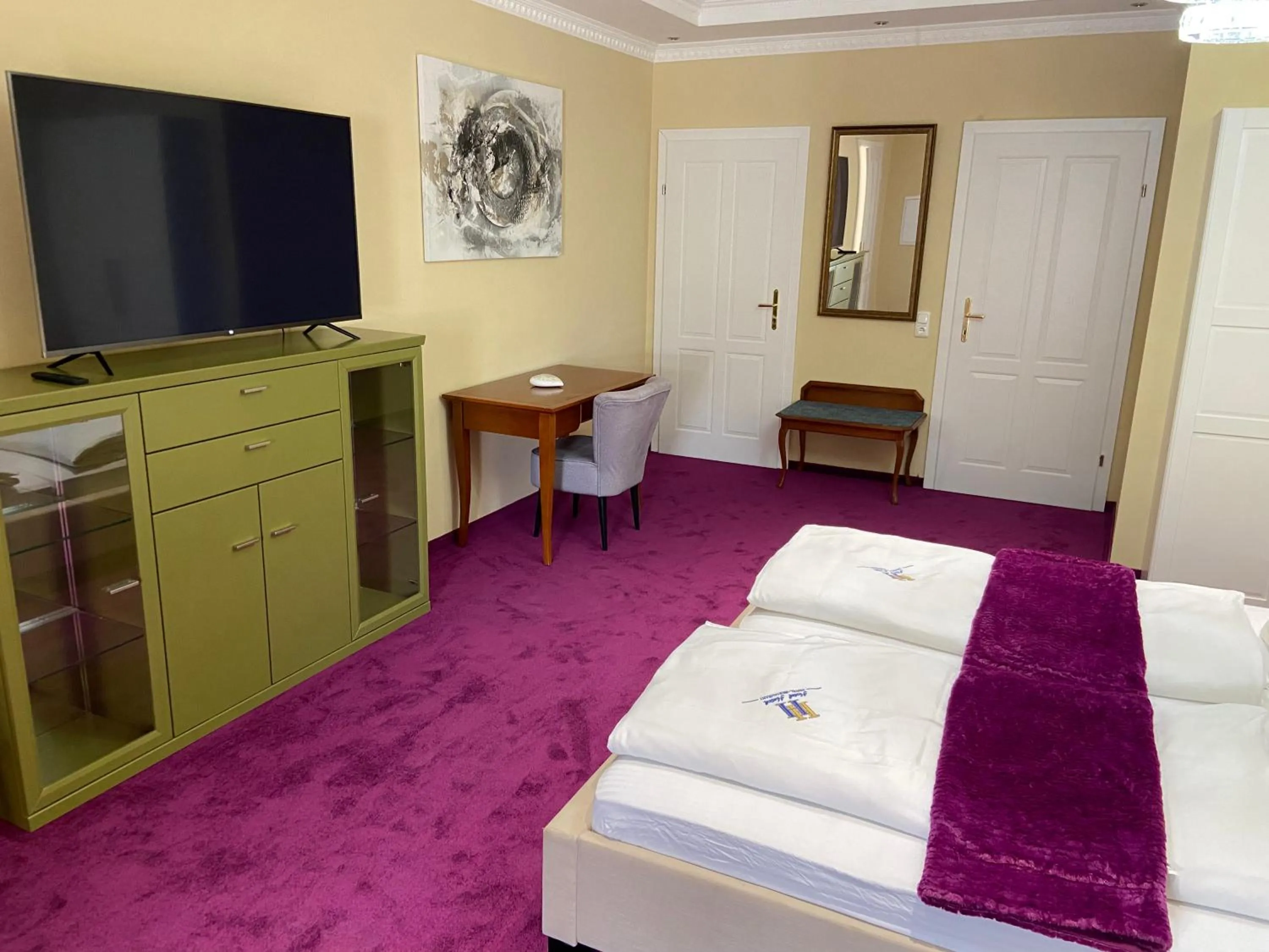 Bed in Hotel Restaurant Hesch