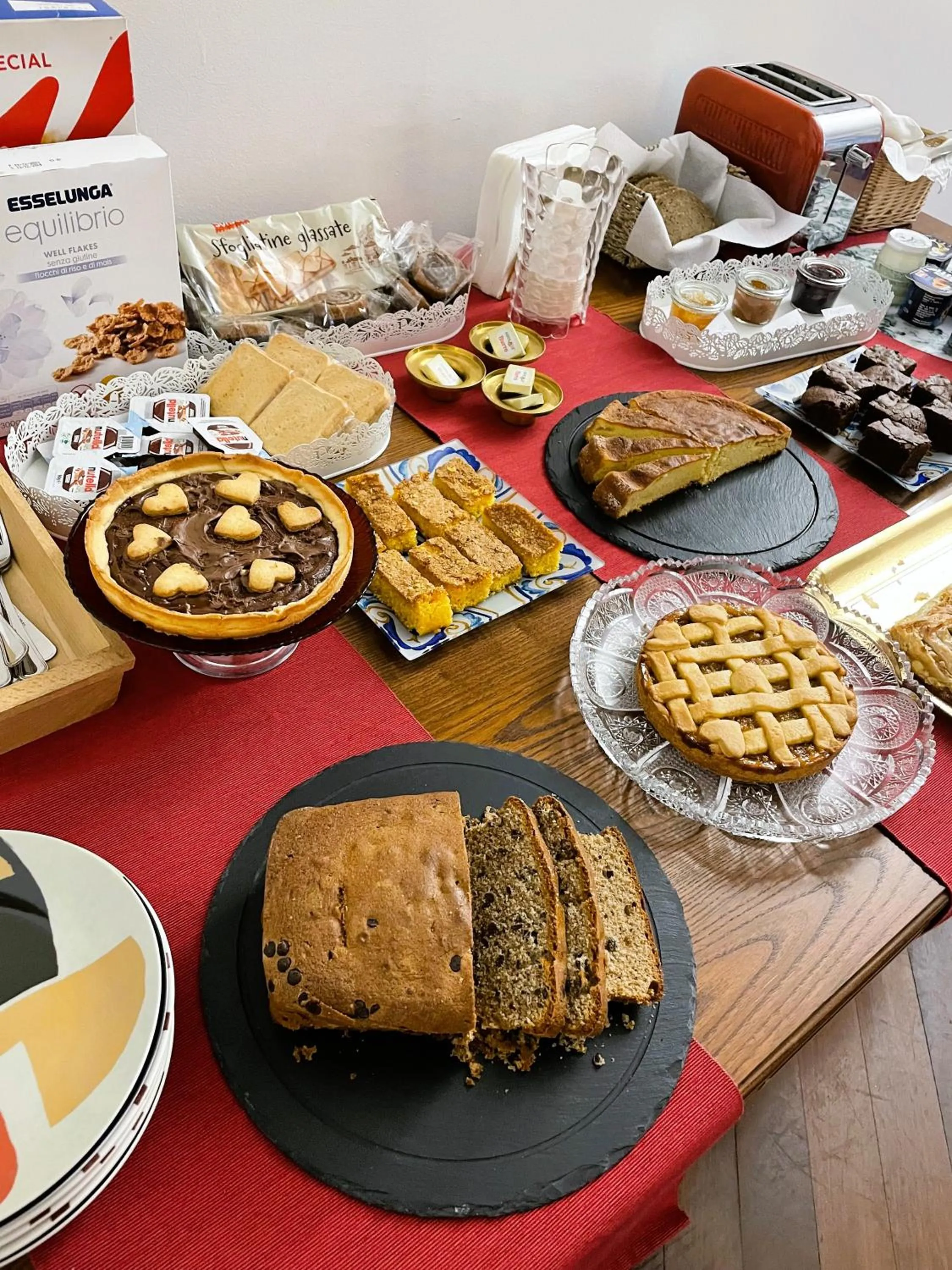 Buffet breakfast in B&B Villa Tersius