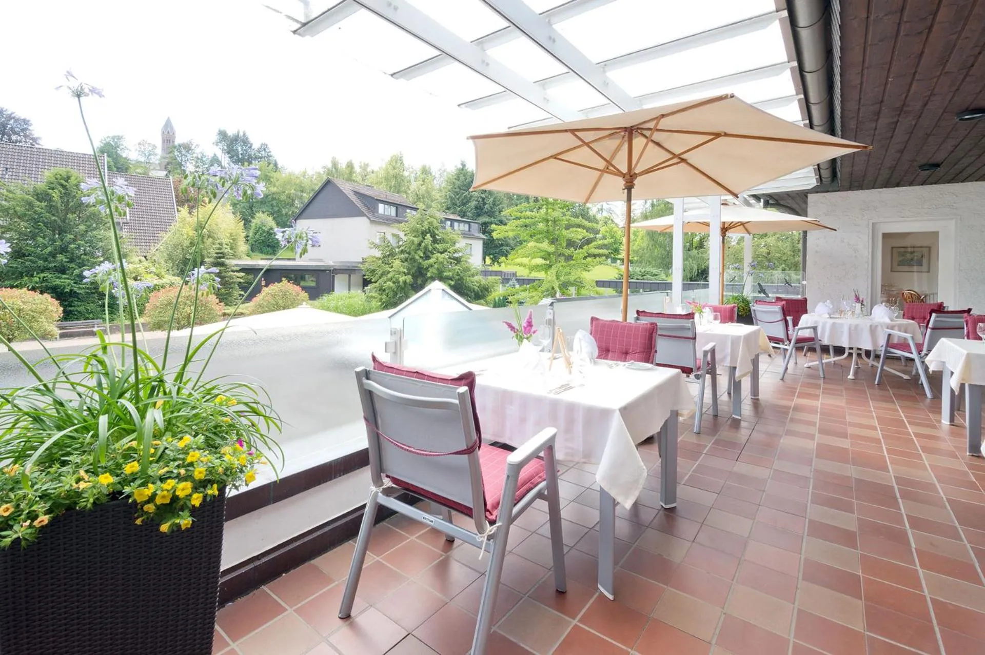 Balcony/Terrace in Romantik Waldhotel Mangold