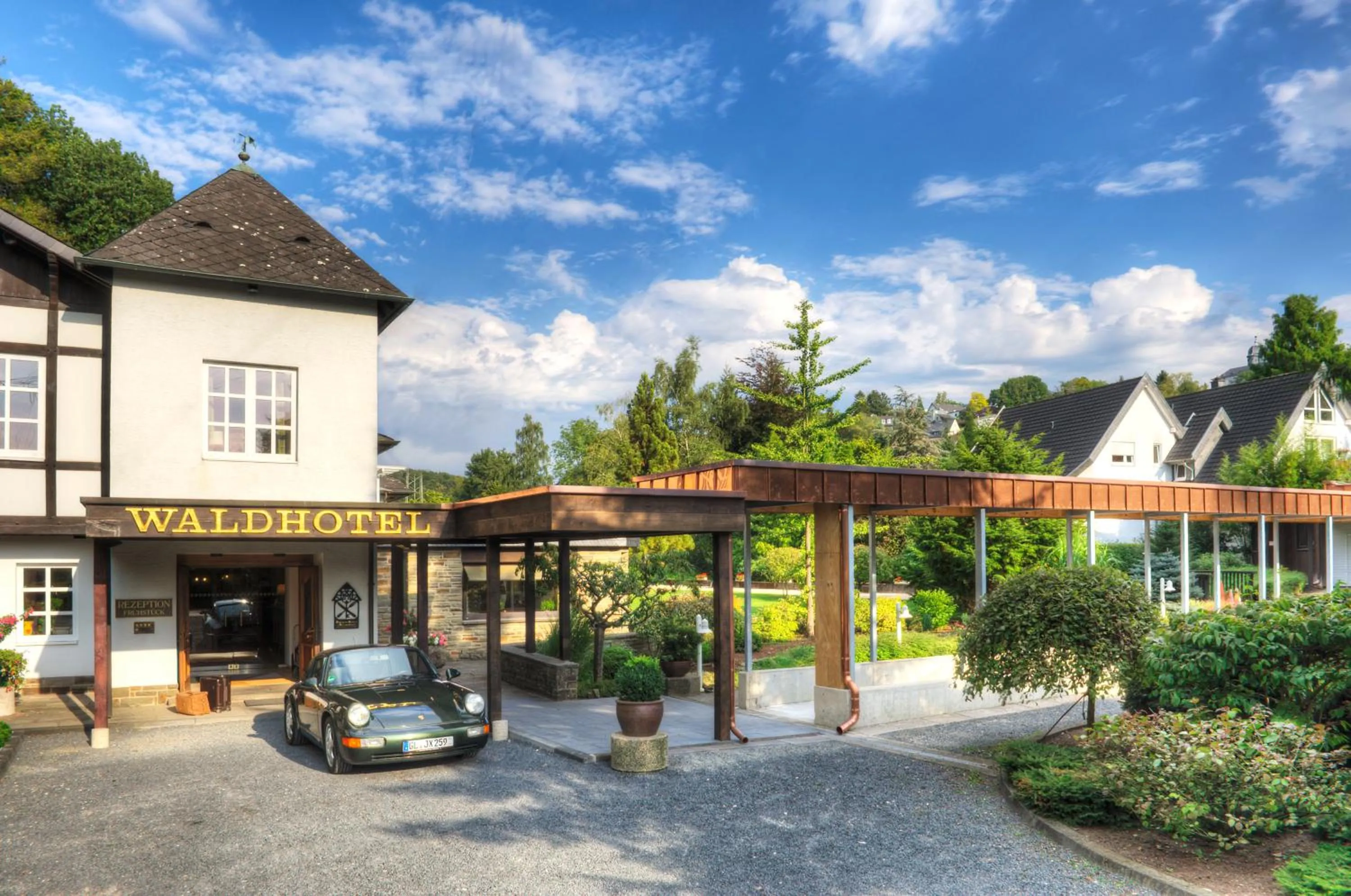 Property building in Romantik Waldhotel Mangold