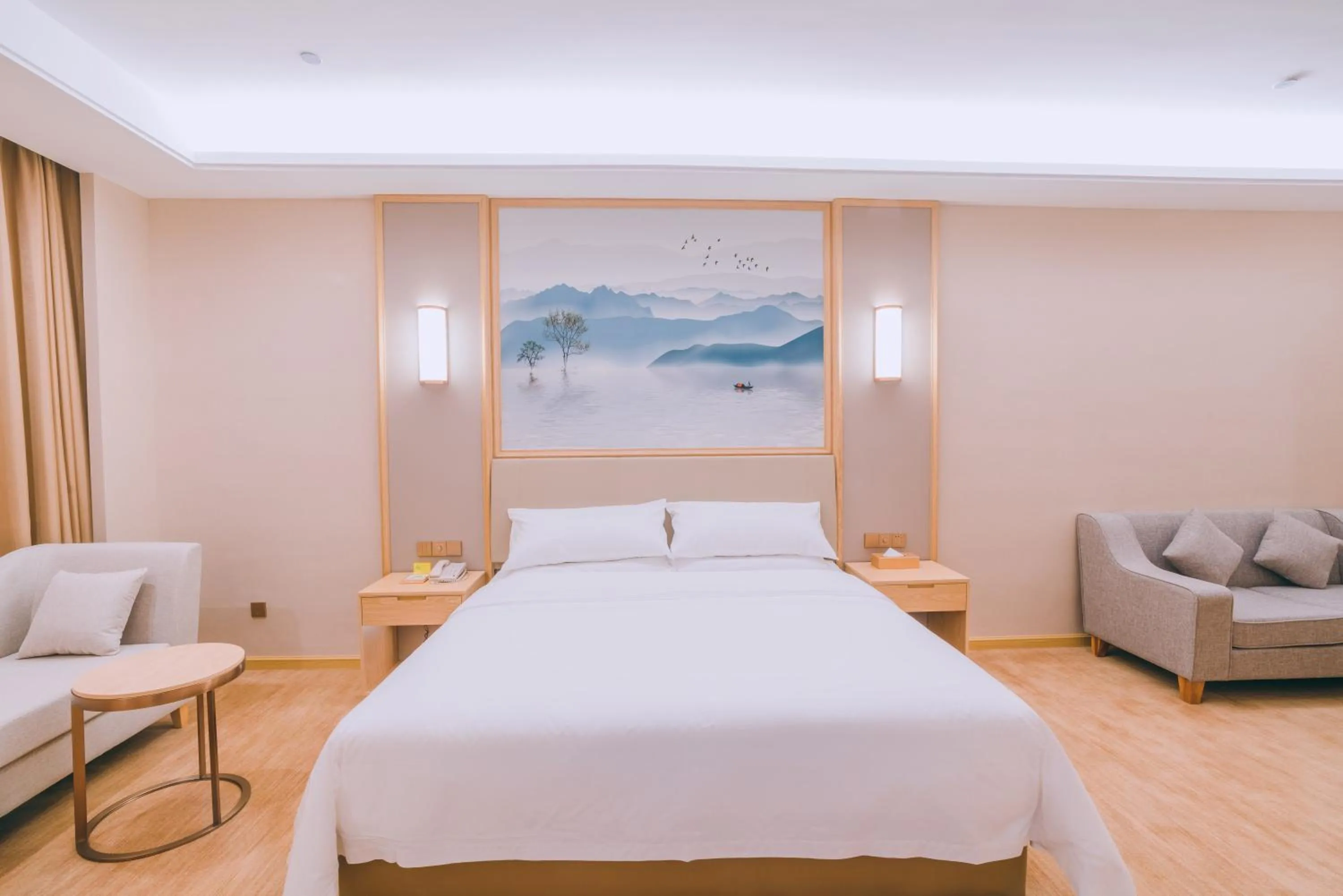 Bed in Vienna International Hotel (Lianjiang Avenue Xinyuan International Plaza)