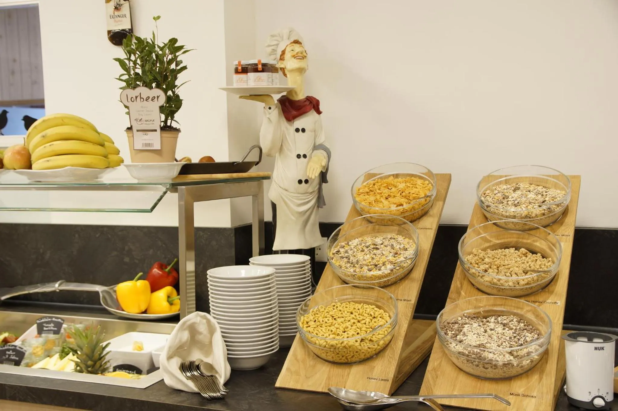 Buffet breakfast in Hotel Edel Weiss