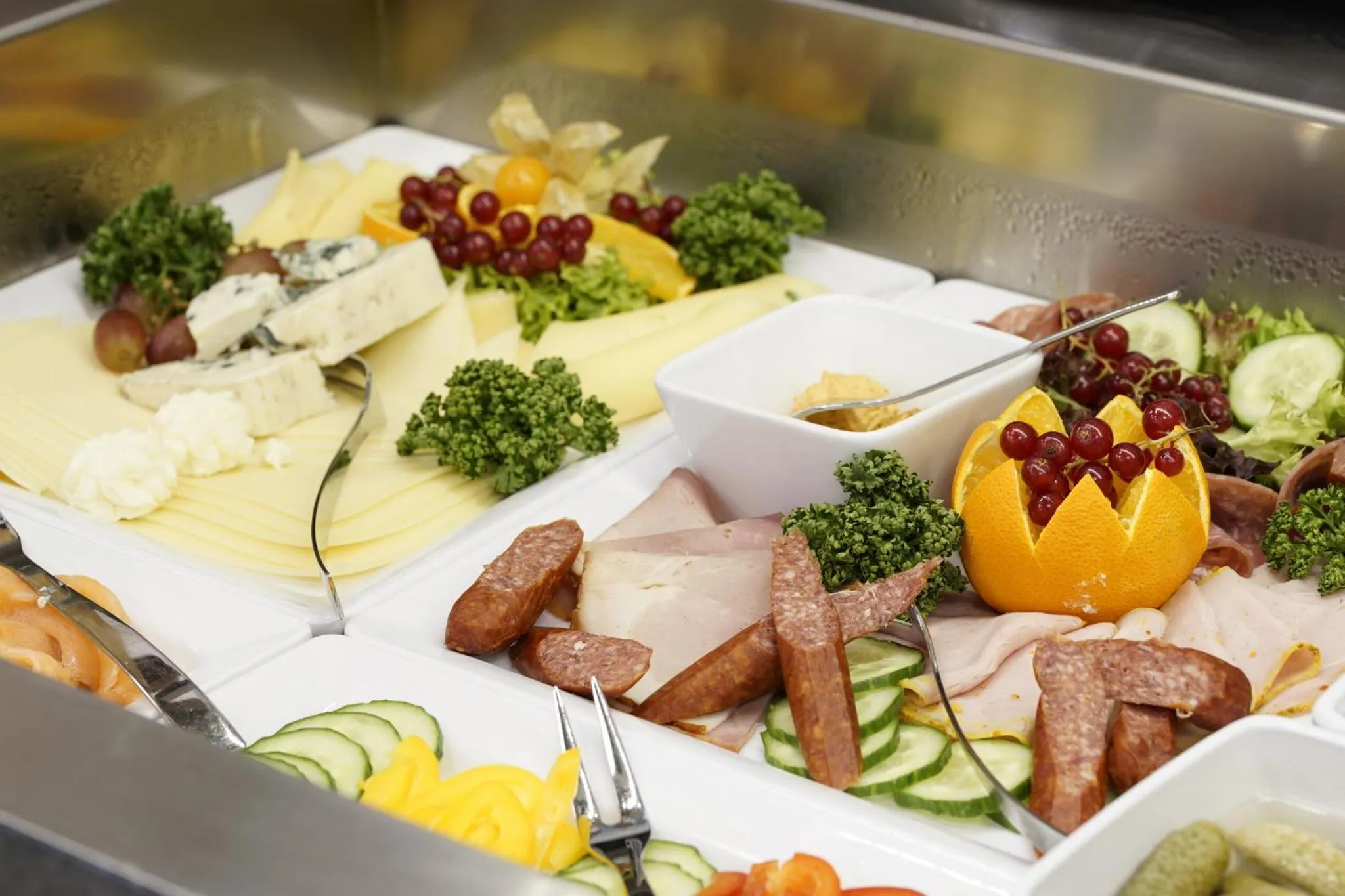 Buffet breakfast in Hotel Edel Weiss