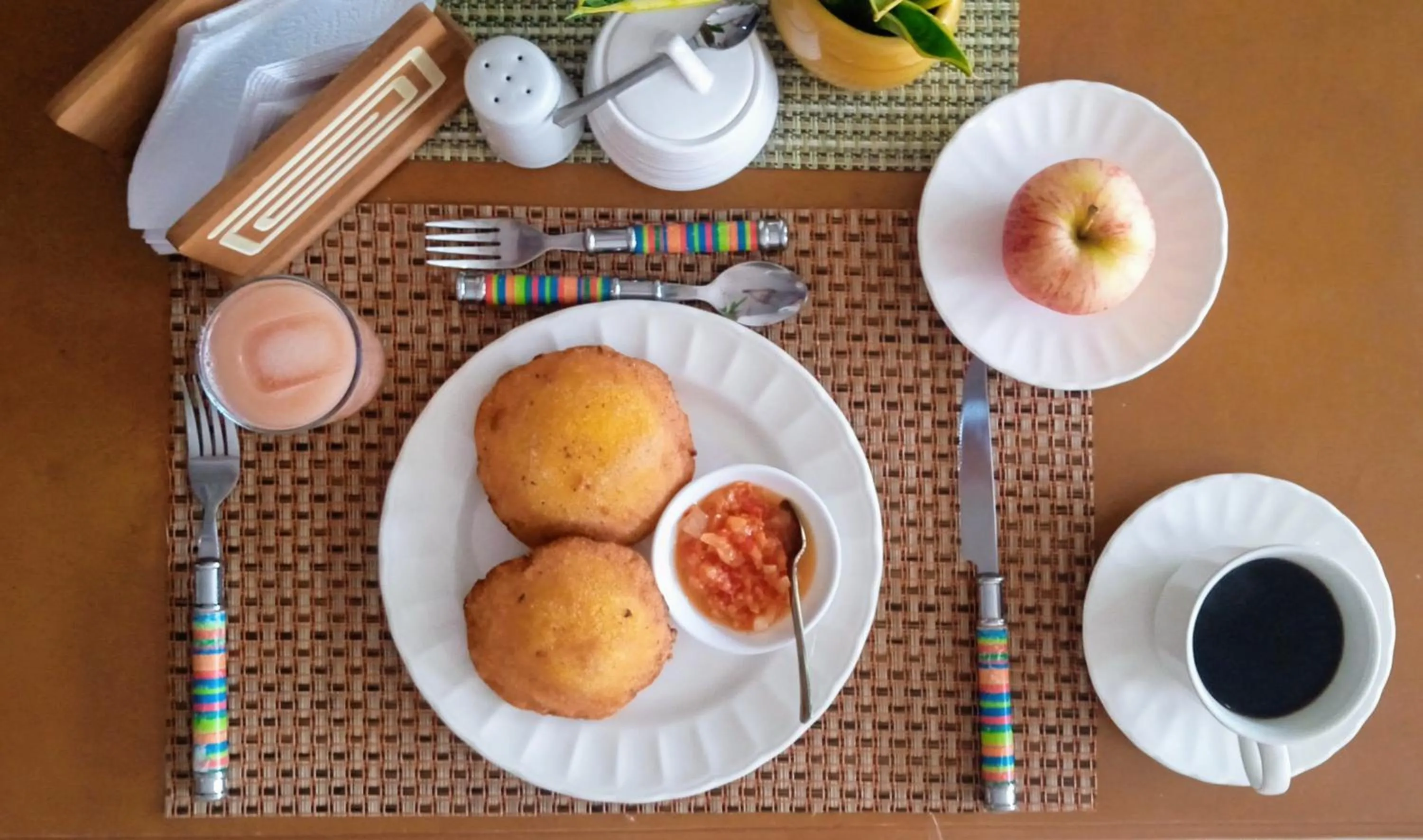 Breakfast in Makena La Boquilla Beach Hostel