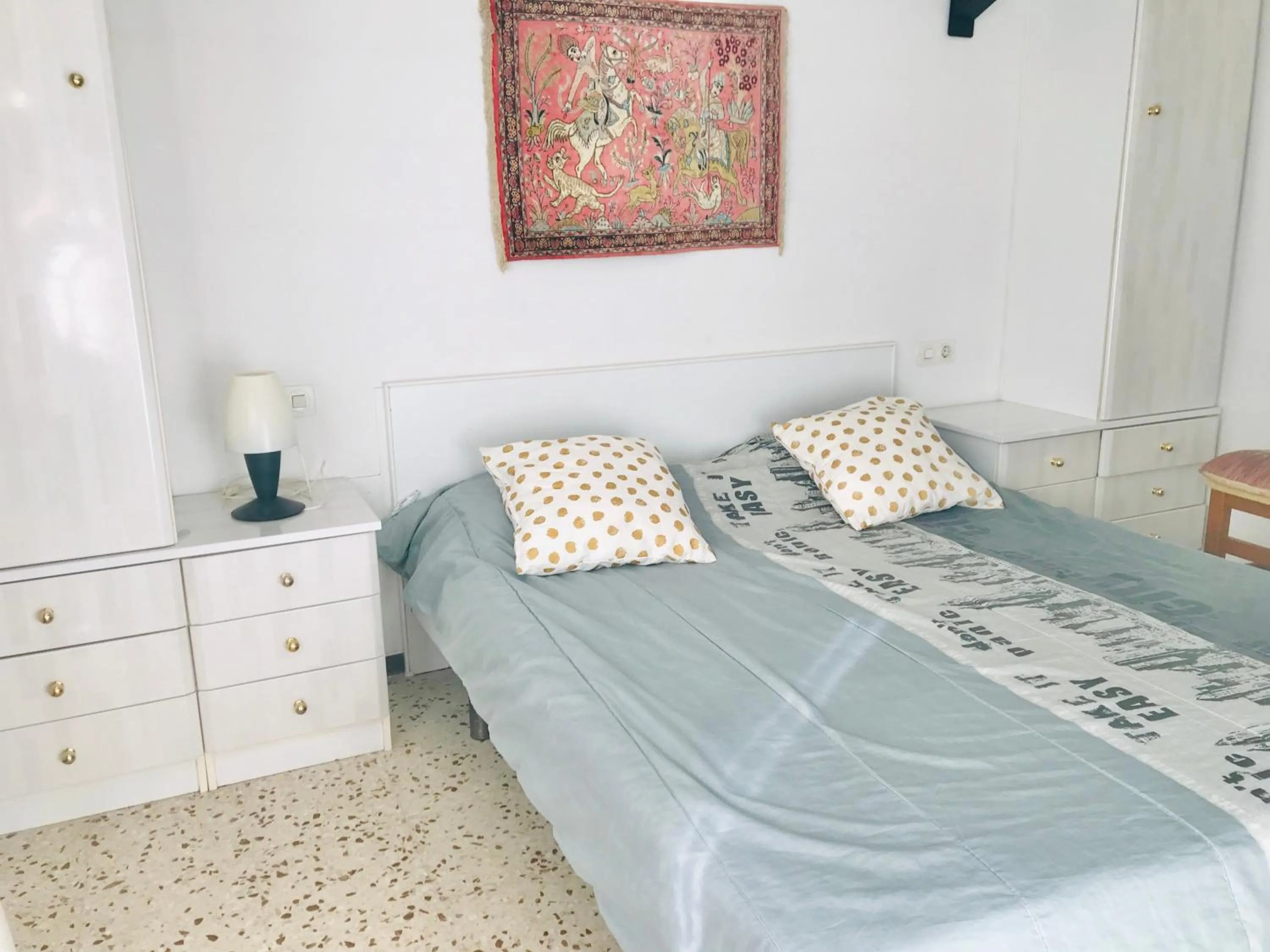 Bedroom, Bed in Mediterranean Villa Investingspain sea view and pool