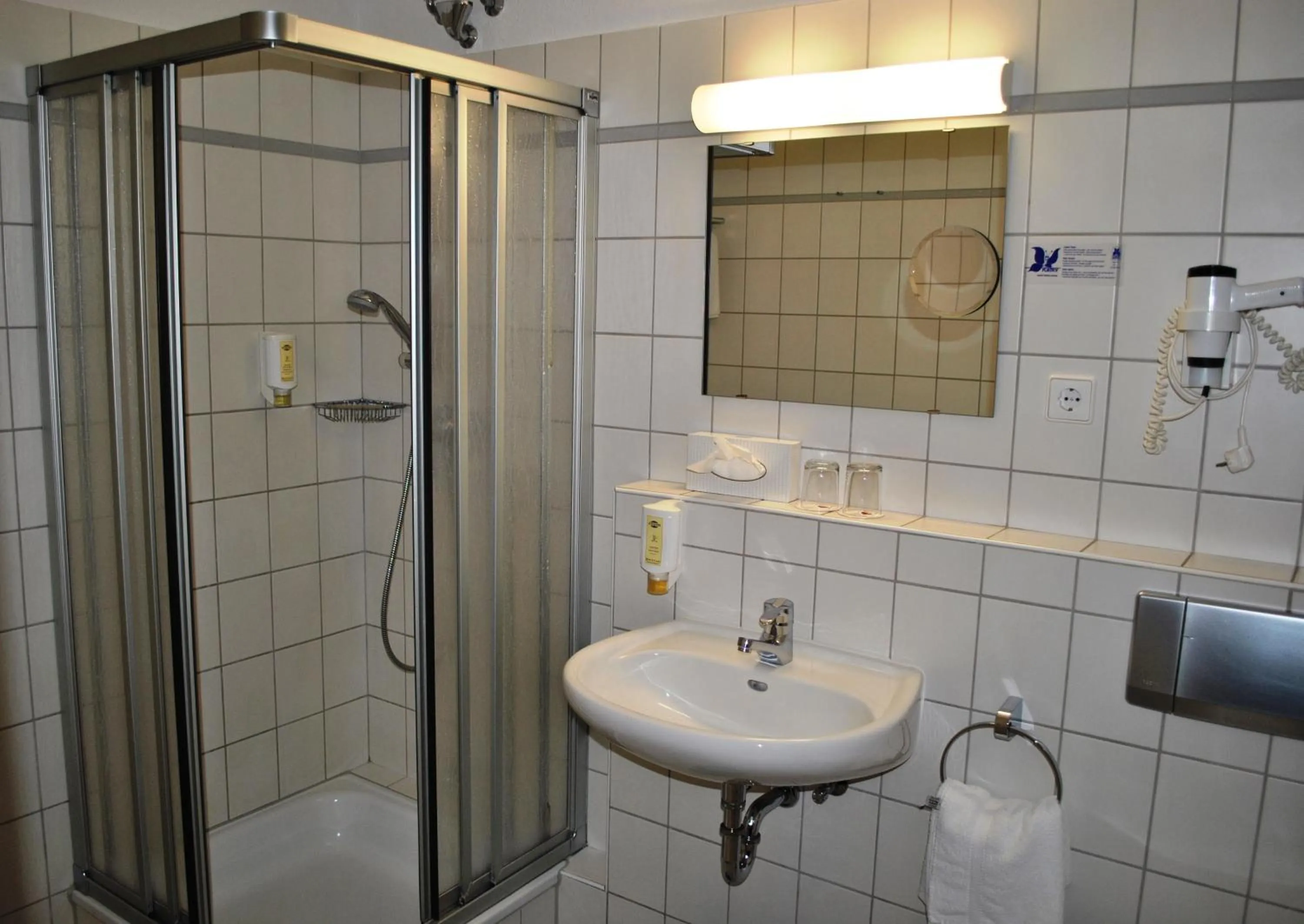 Shower in Heidehotel Lubast