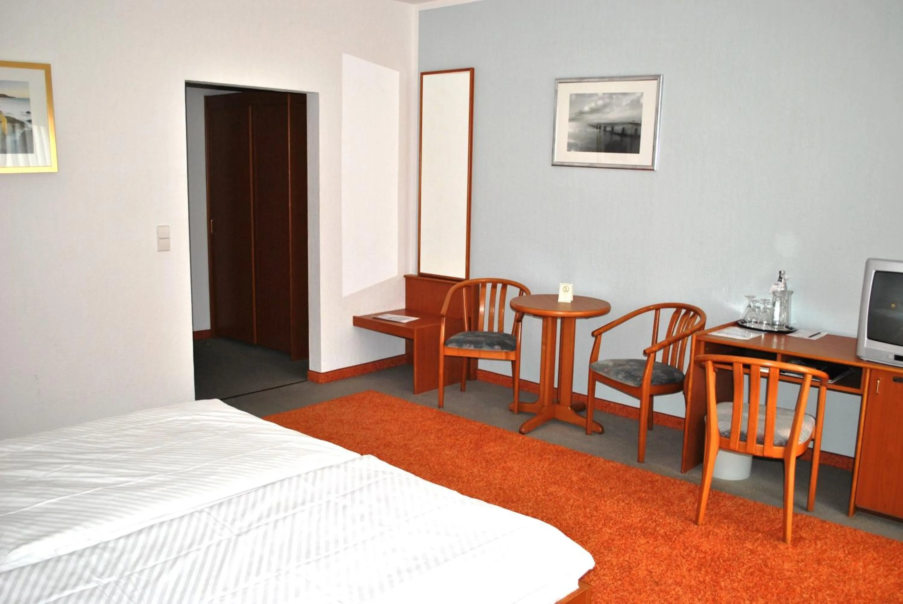 Bed in Heidehotel Lubast