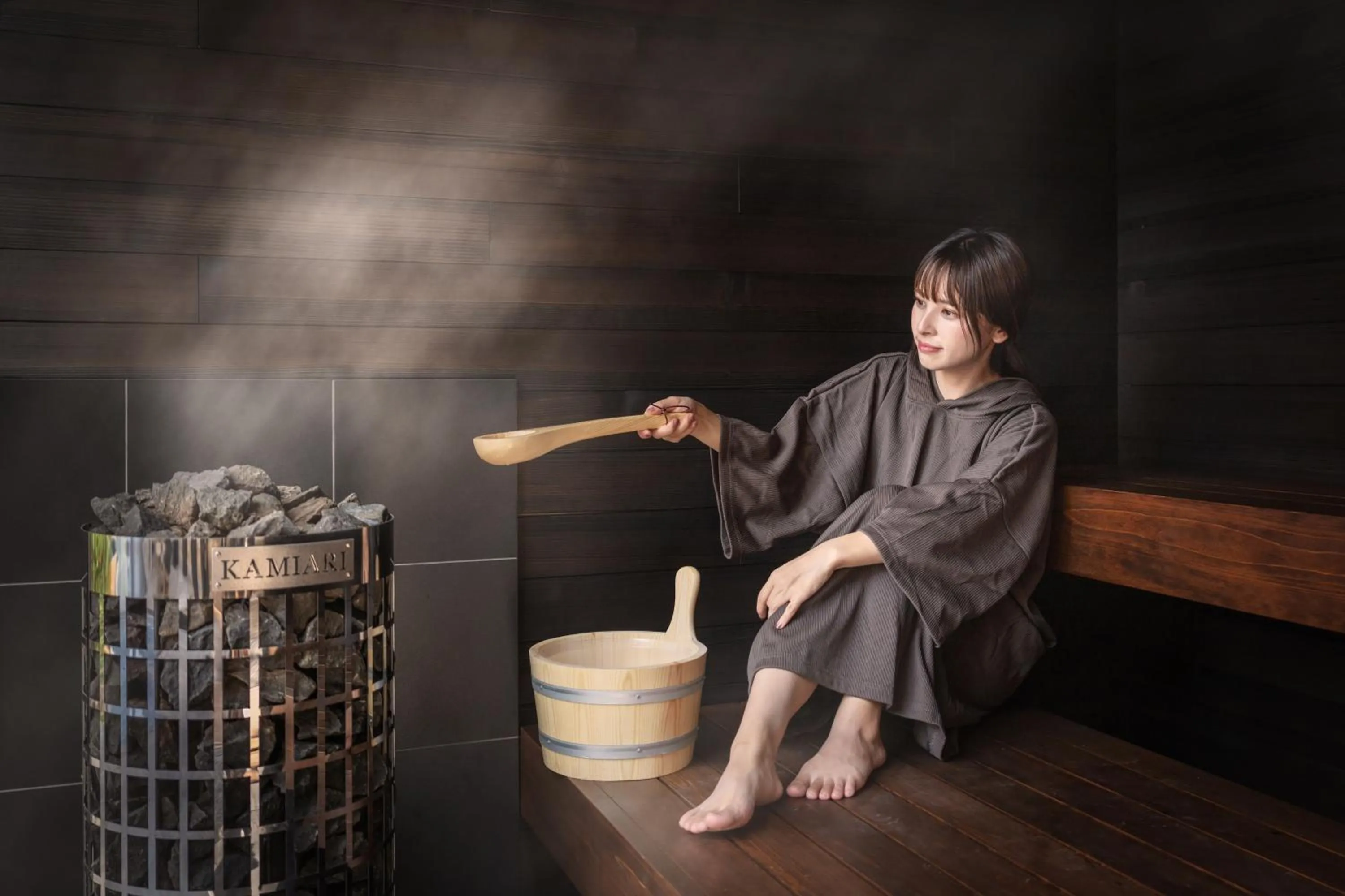 Sauna in Garden Terrace Fukuoka