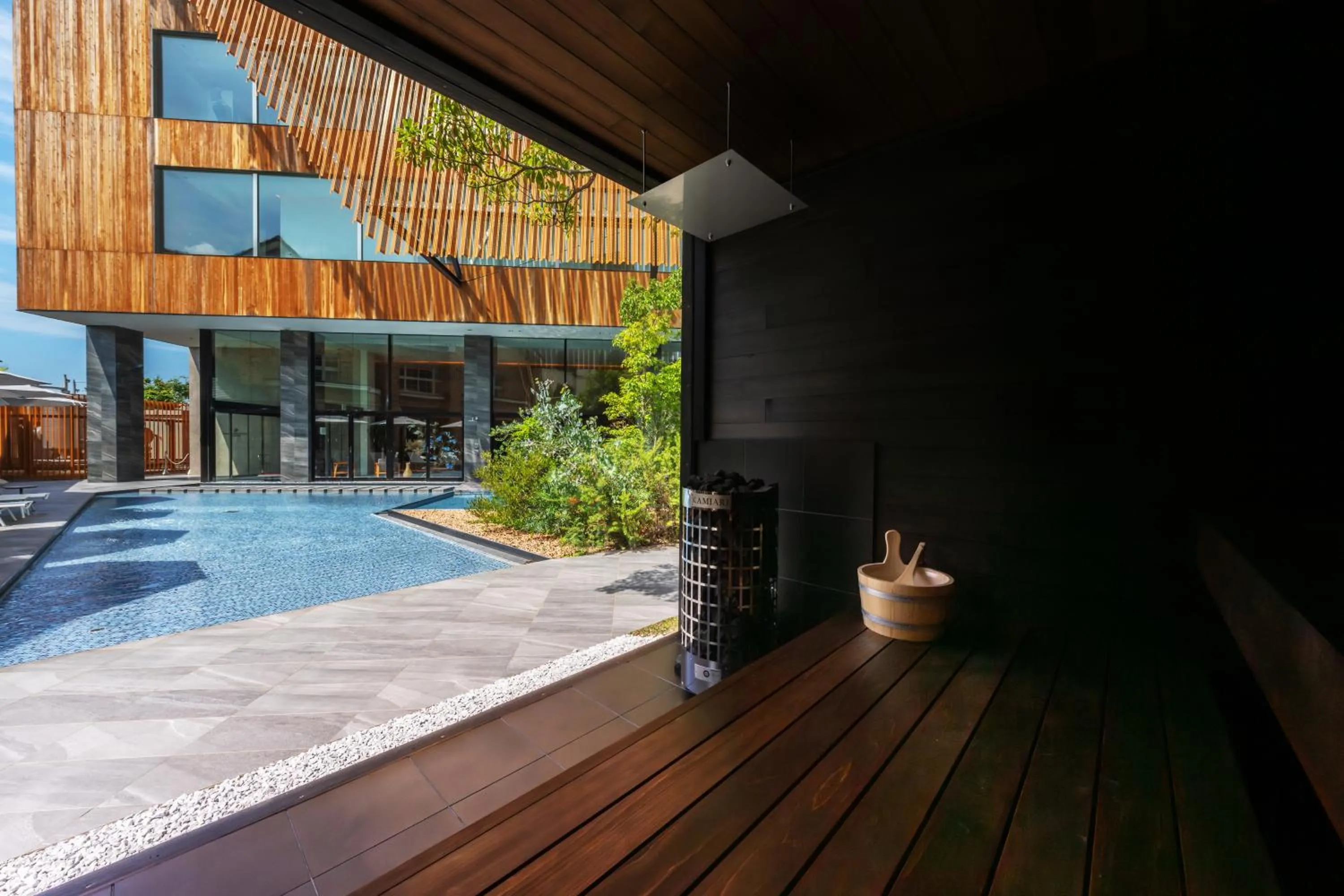 Sauna in Garden Terrace Fukuoka