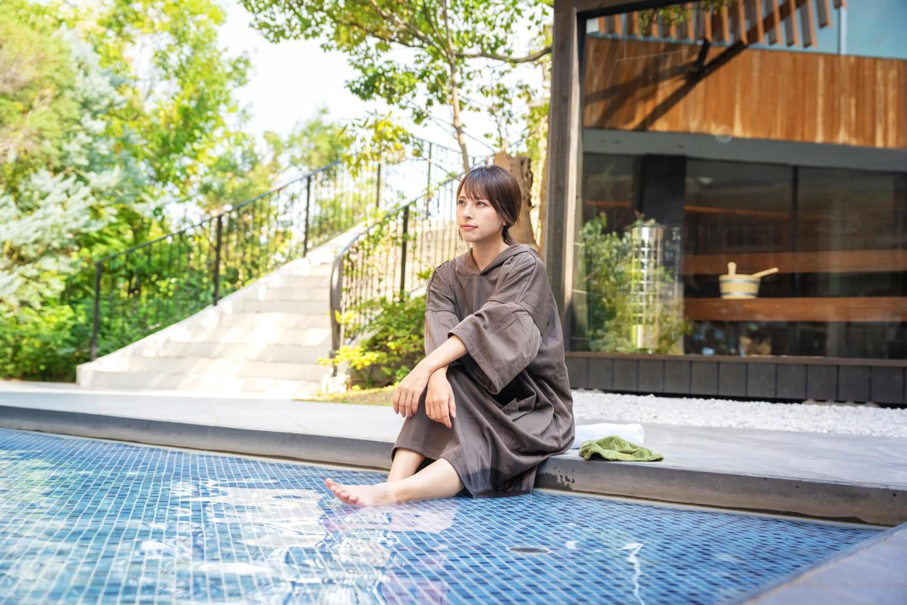 Sauna in Garden Terrace Fukuoka