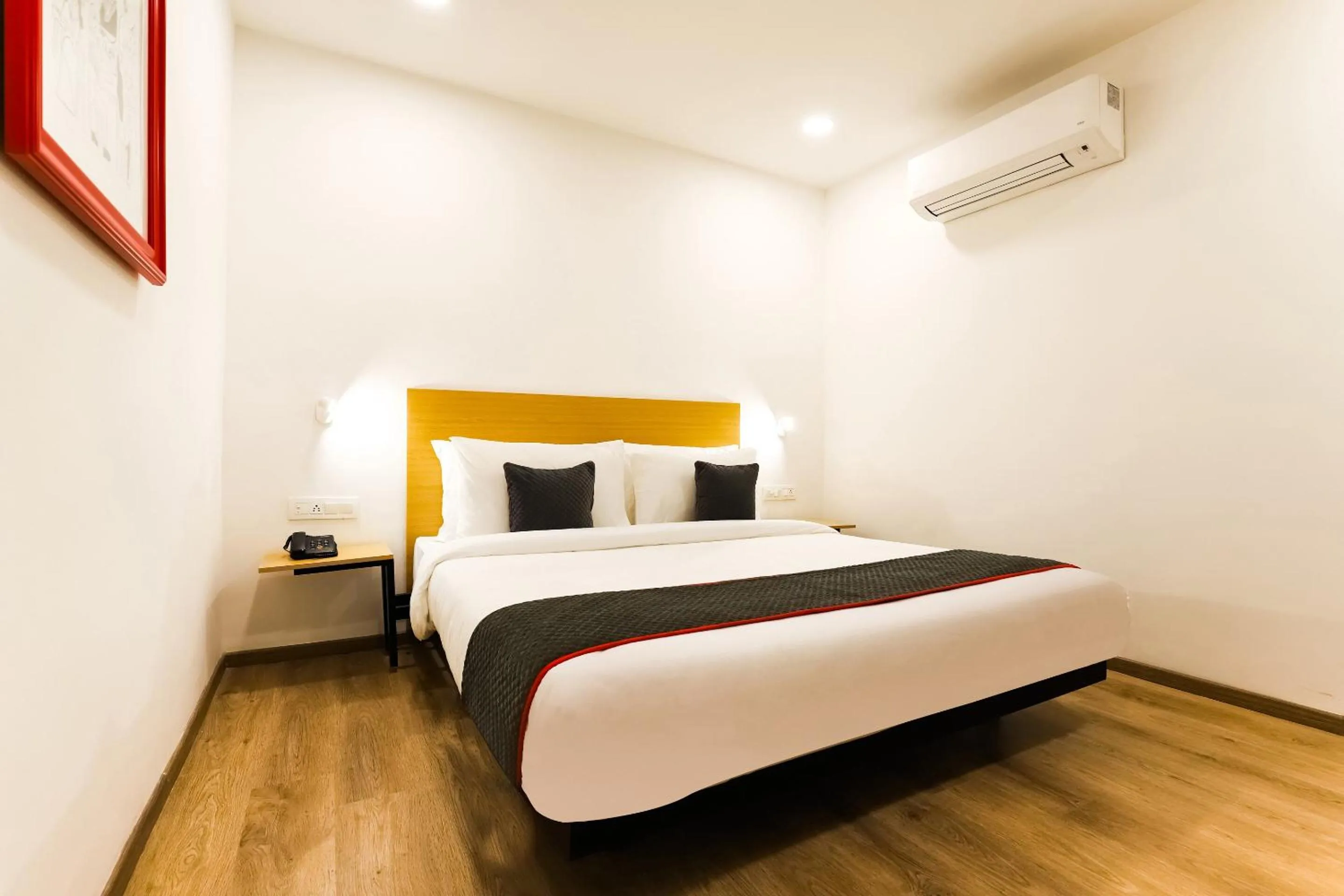 Bedroom, Bed in Townhouse Prithvi Resort Near Phoenix Palassio