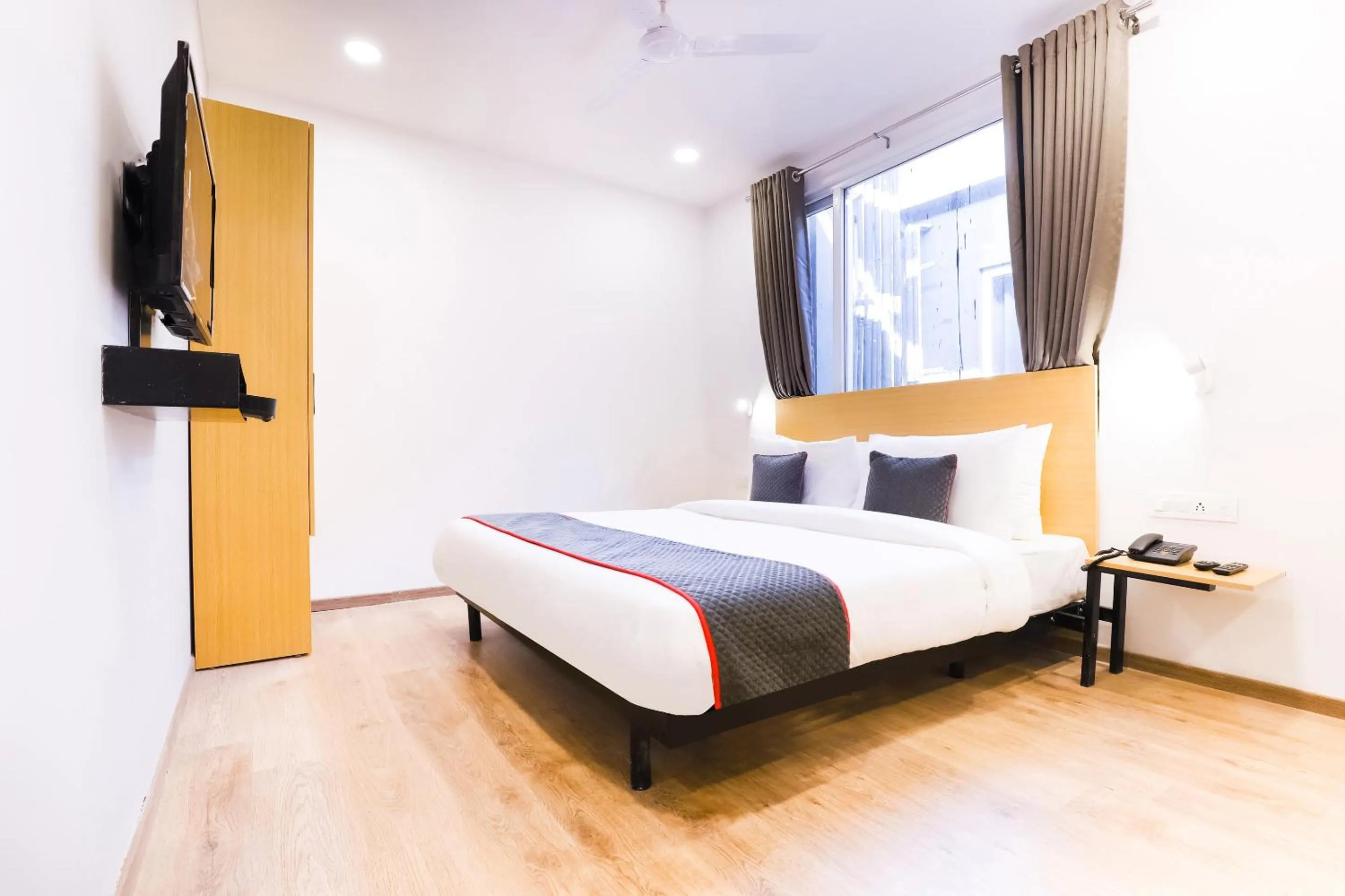 Bedroom, Bed in Townhouse Prithvi Resort Near Phoenix Palassio