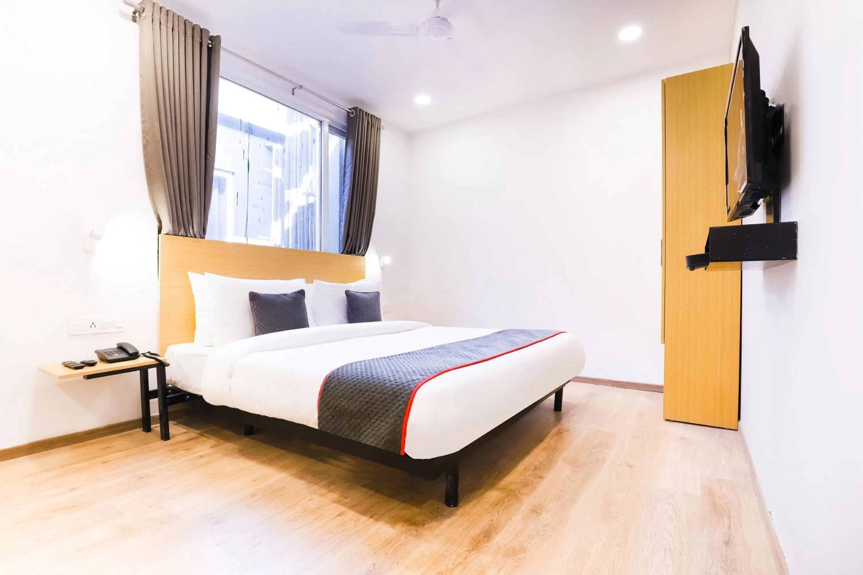 Bedroom, Bed in Townhouse Prithvi Resort Near Phoenix Palassio